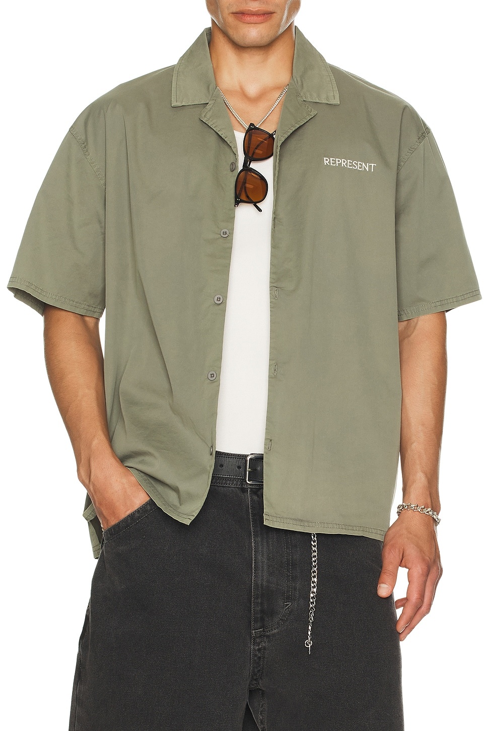 Script Camp Collar Shirt - 4