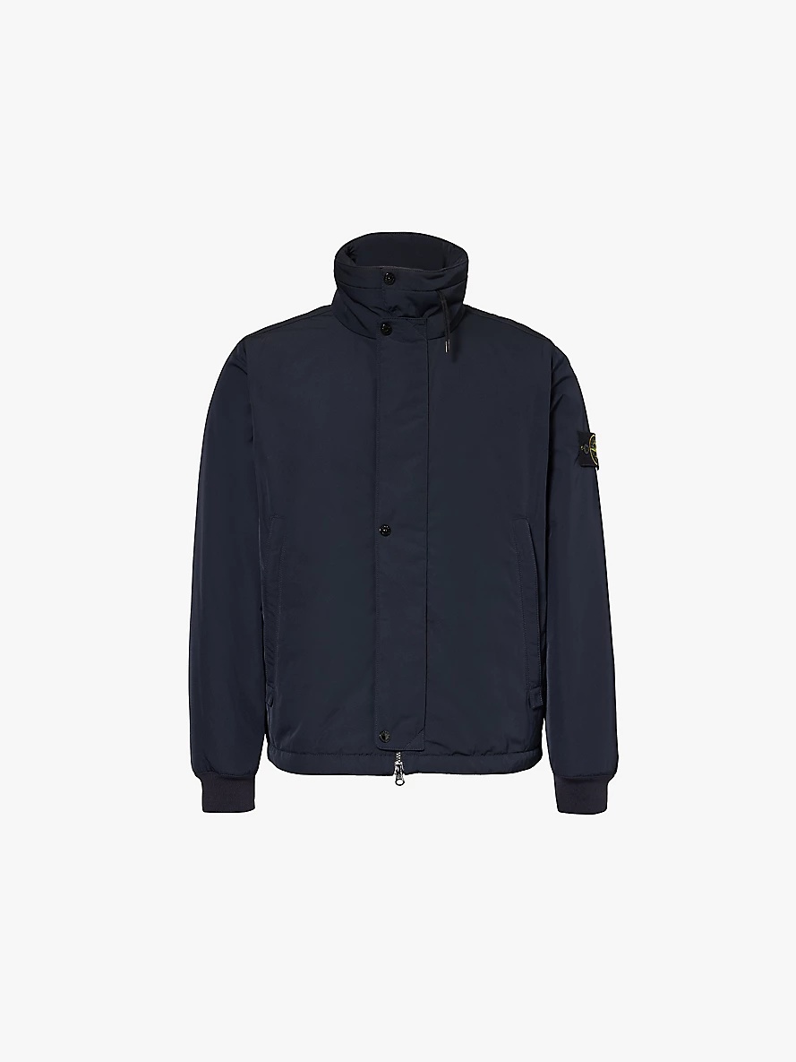 Brand-patch padded shell jacket - 1