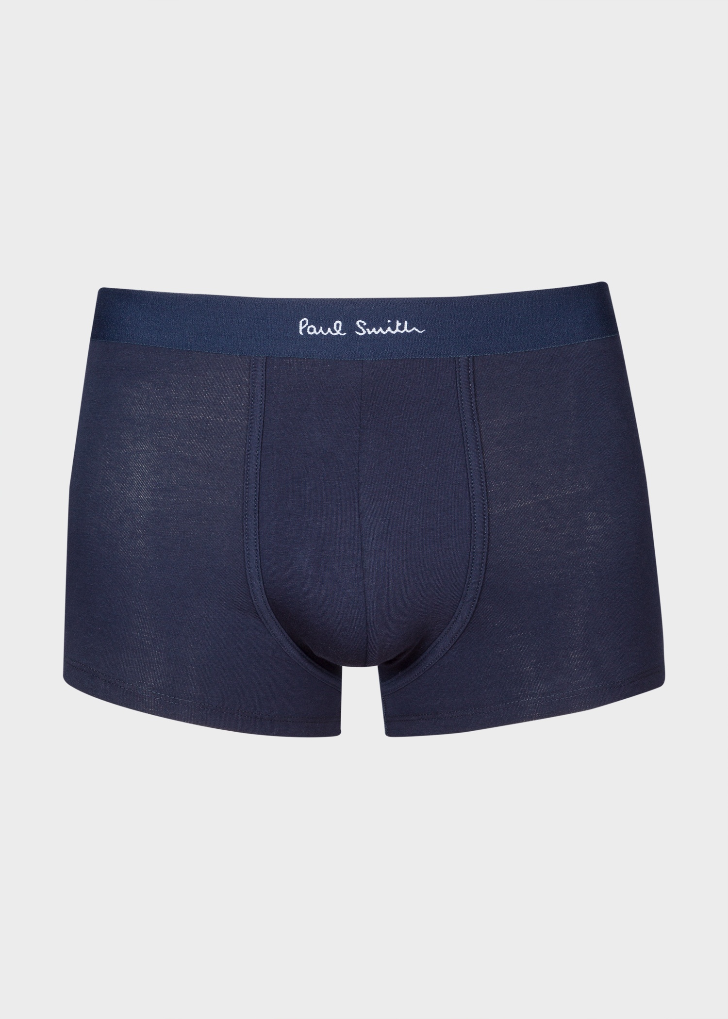 Navy Organic Cotton Low-Rise Boxer Briefs Three Pack - 2