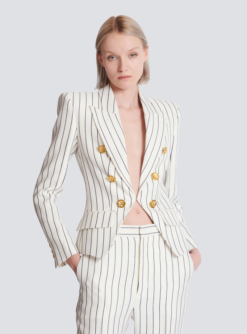 6-button pinstripe jacket 6