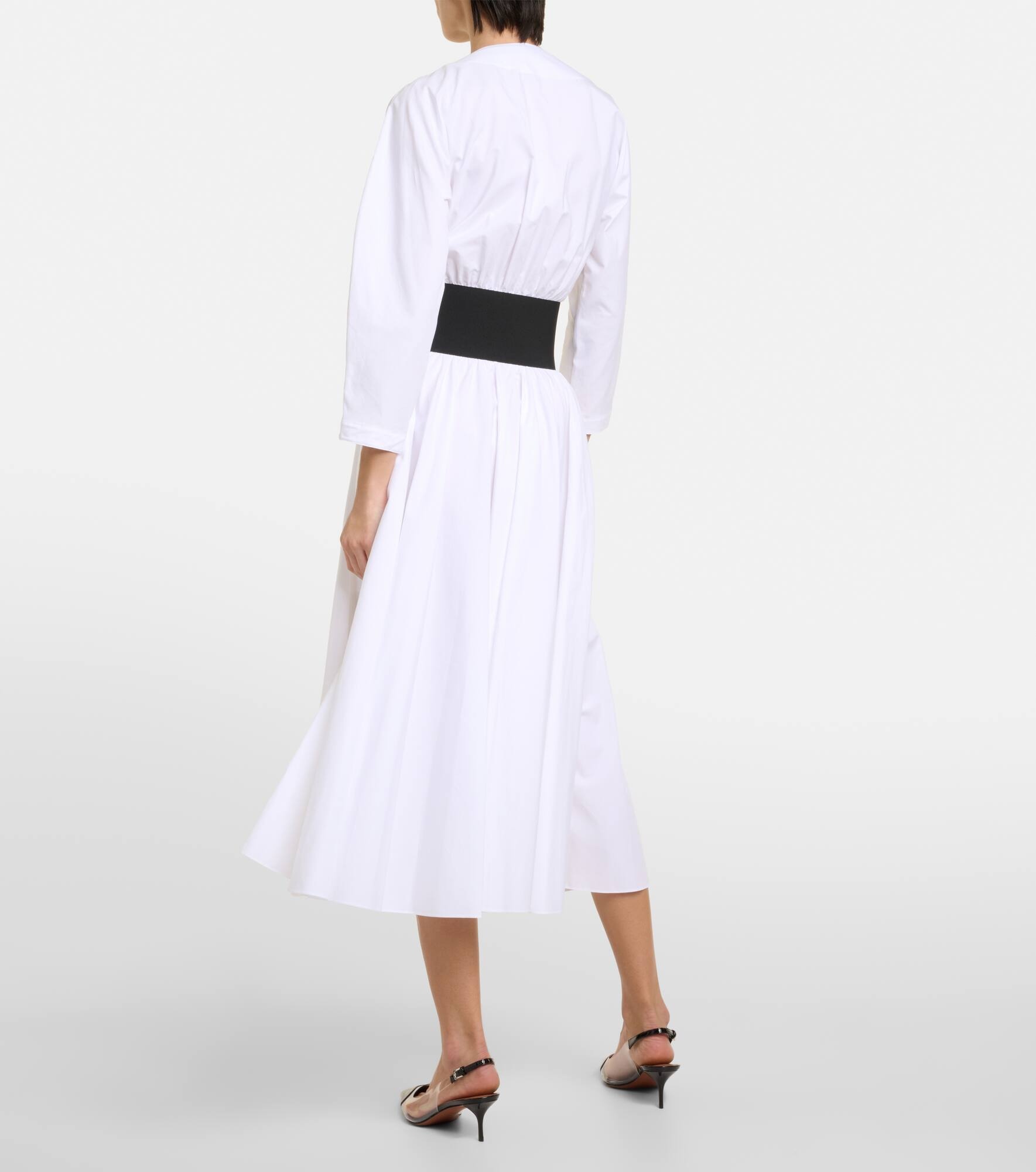 Cotton midi dress - 3