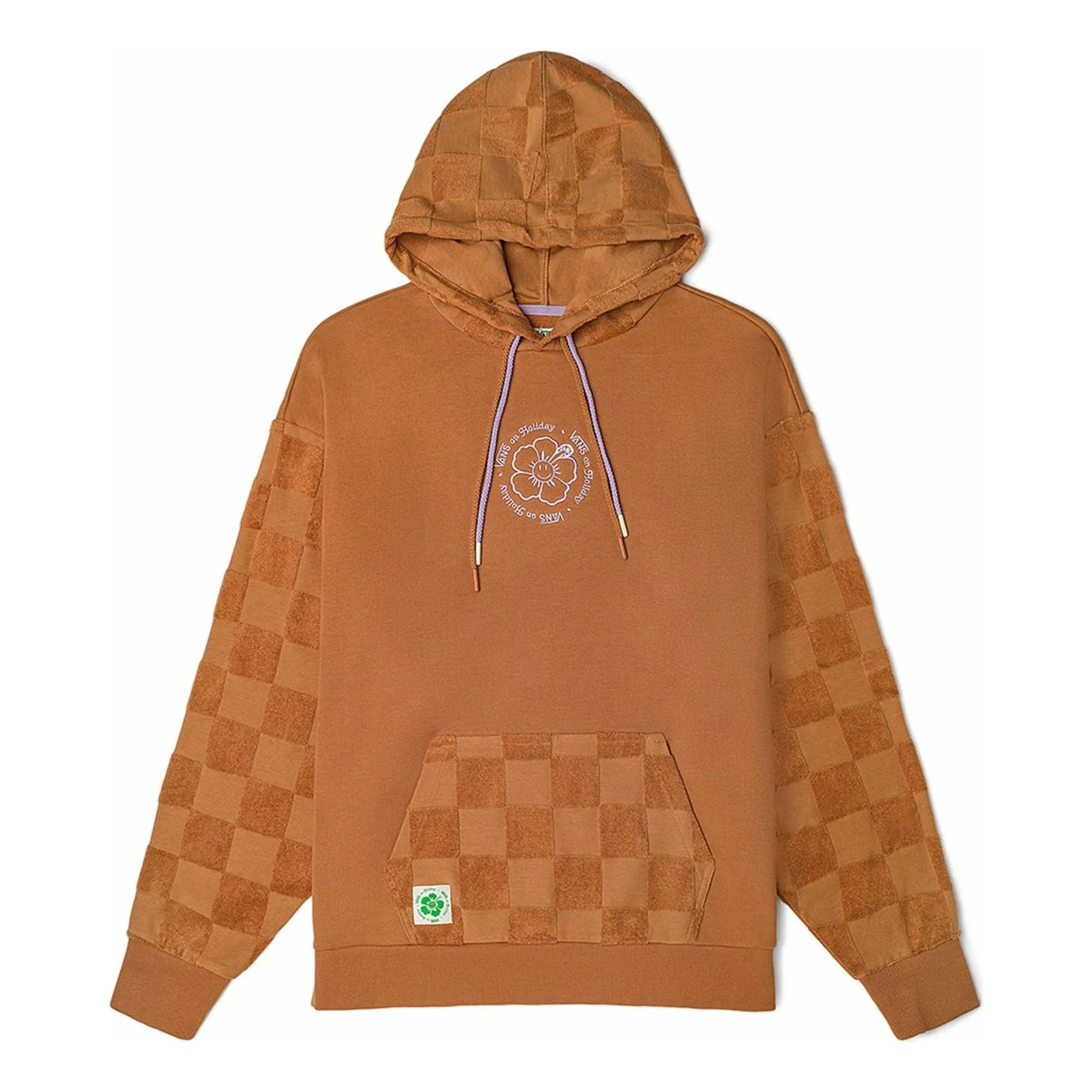 (WMNS) Vans X EM on Holiday Pullover Hoodie 'Brown' VN0A7YKNYLY - 1