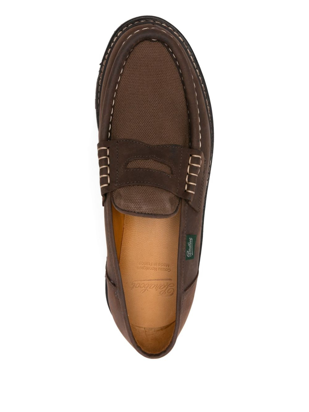 leather penny loafers - 4