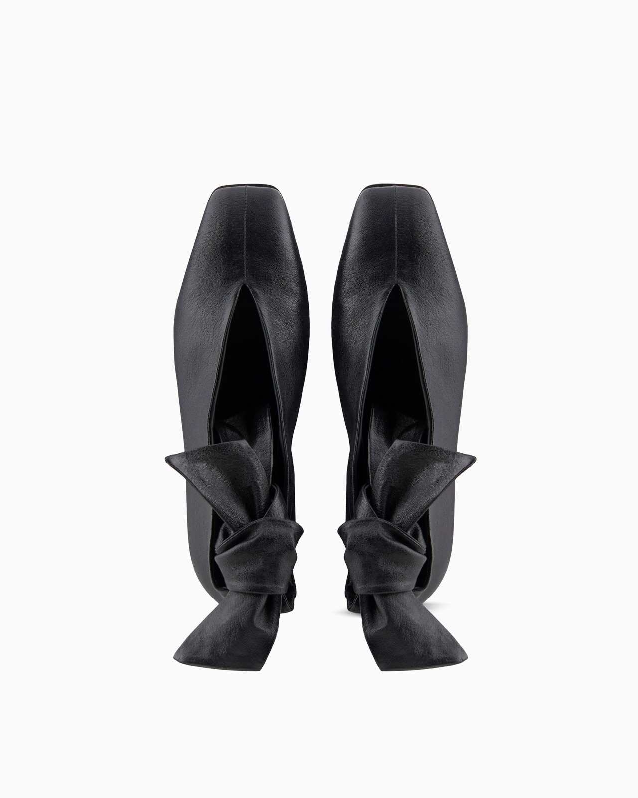 Icon leather ballerinas with bow - 3
