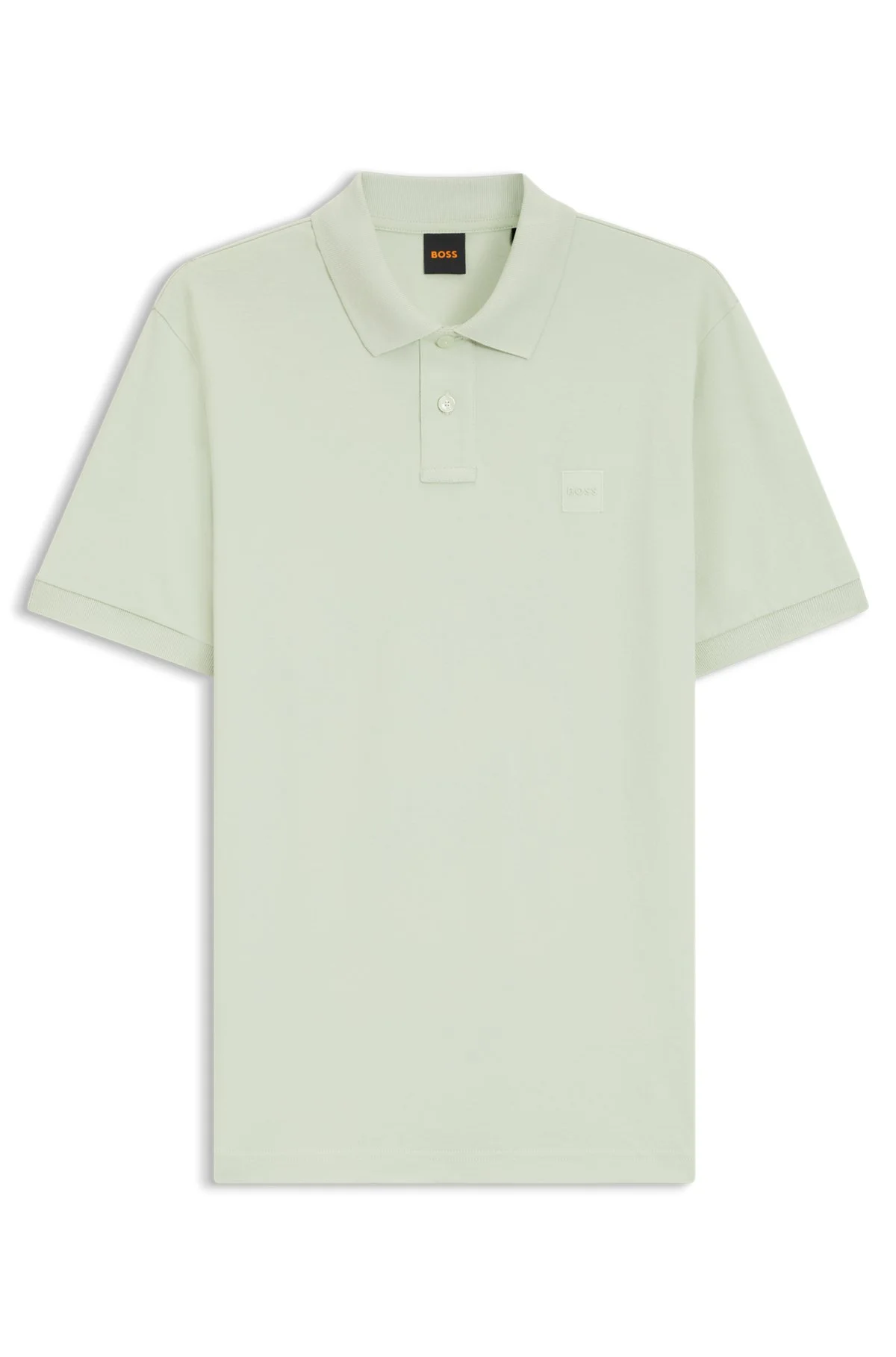 STRETCH-COTTON SLIM-FIT POLO SHIRT WITH LOGO PATCH - 1