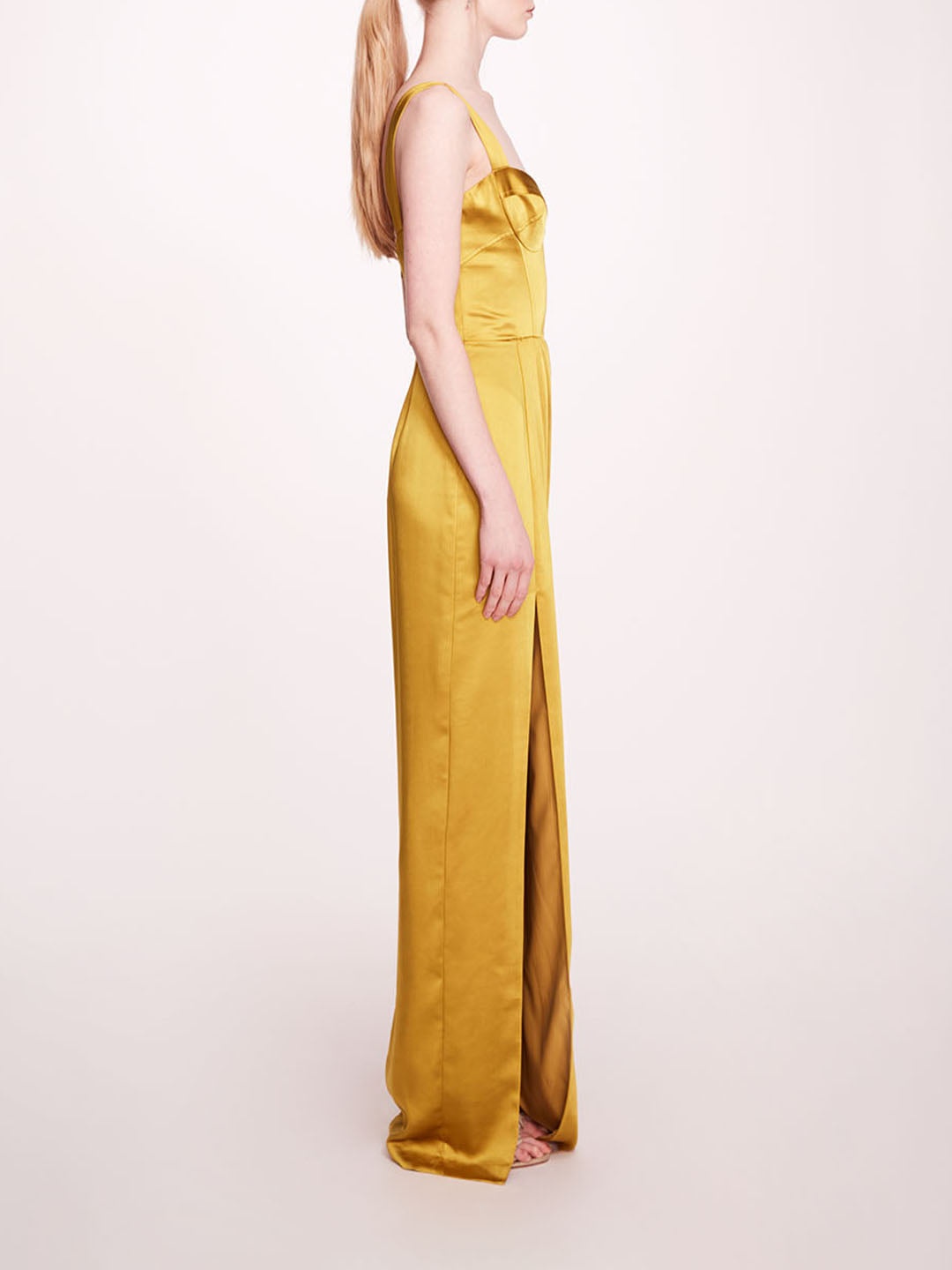 SATIN BUSTIER GOWN - 3