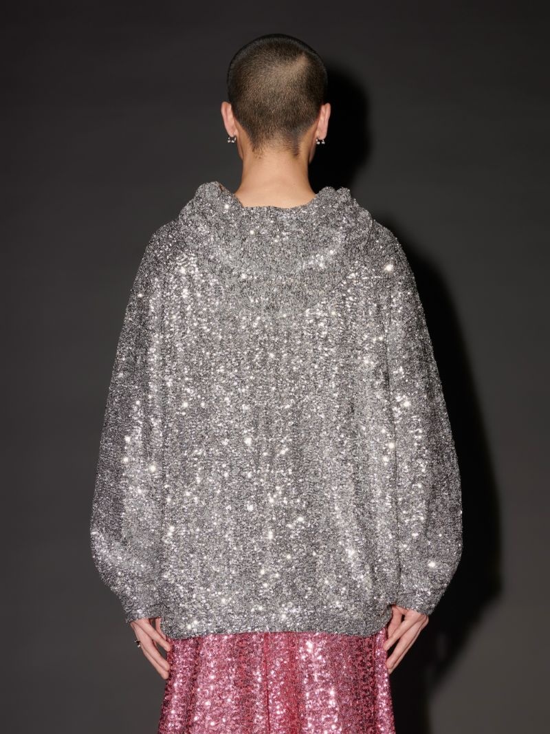SEQUIN HOODIE - 4