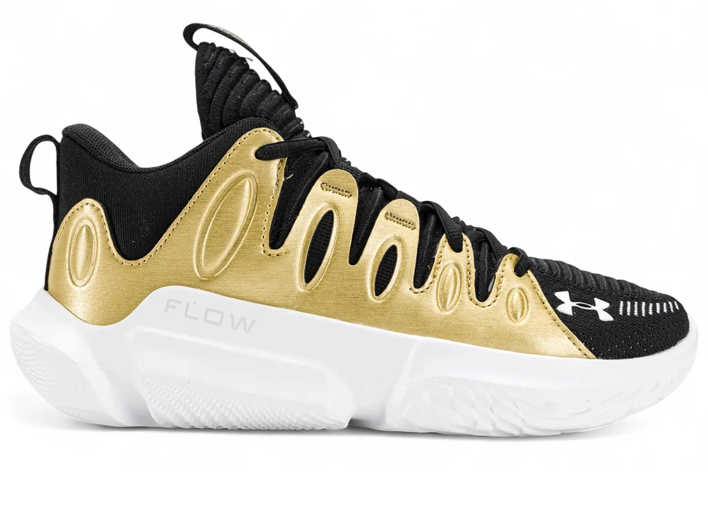 Under Armour W Flow Breakthru 4 Black Metallic Gold White (Women's) - 1