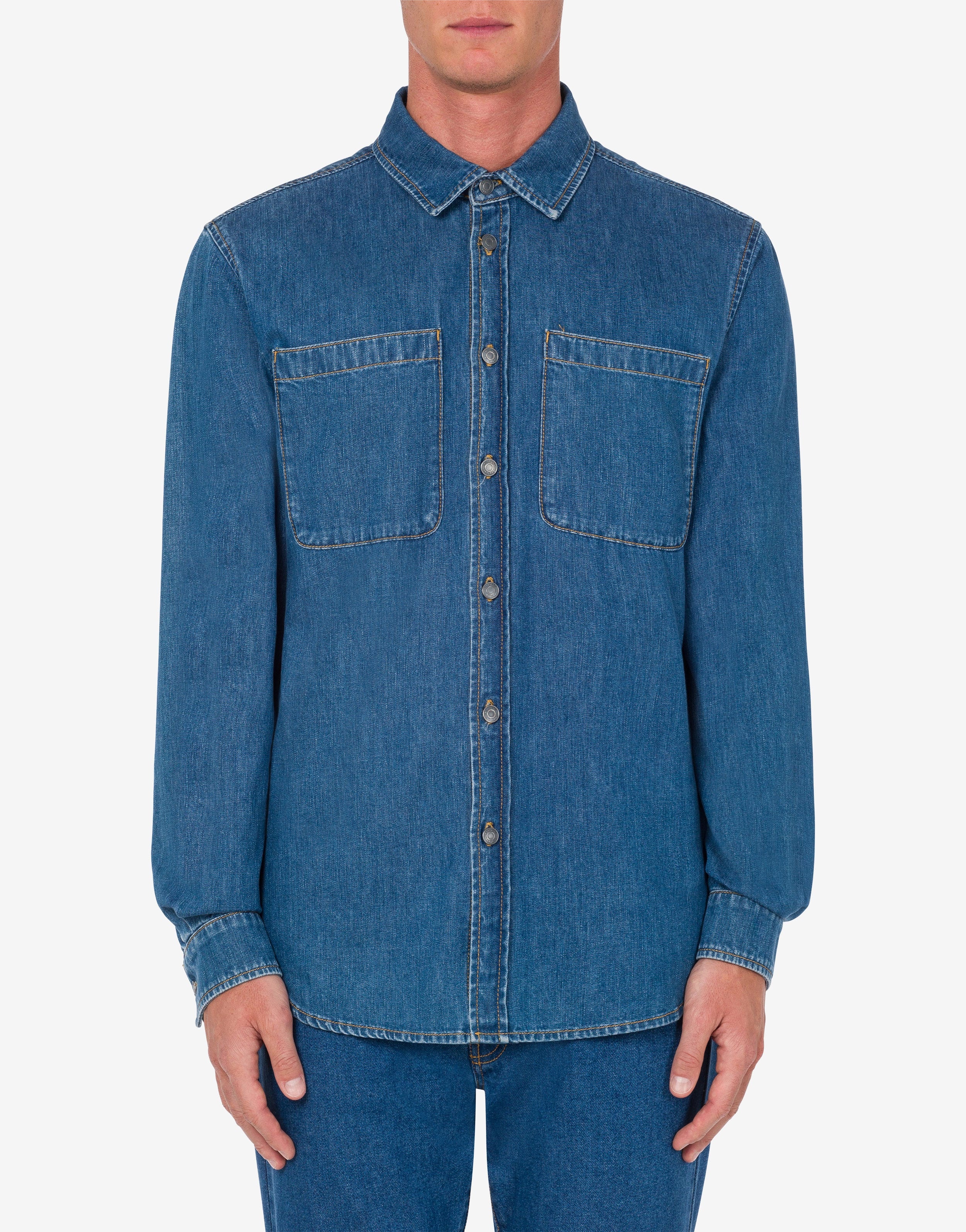 TEDDY PATCH CHAMBRAY SHIRT - 2