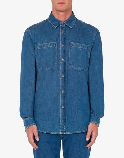 Moschino TEDDY PATCH CHAMBRAY SHIRT outlook
