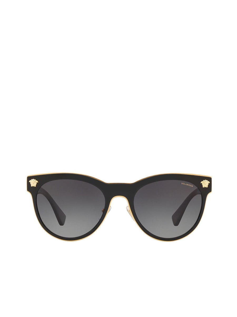 Medusa Charm Cat Eye Sunglasses O2198 in Black - 2