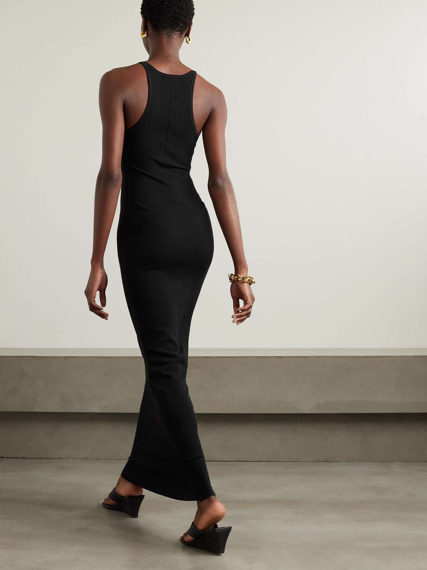 Ribbed stretch-jersey maxi dress - 3