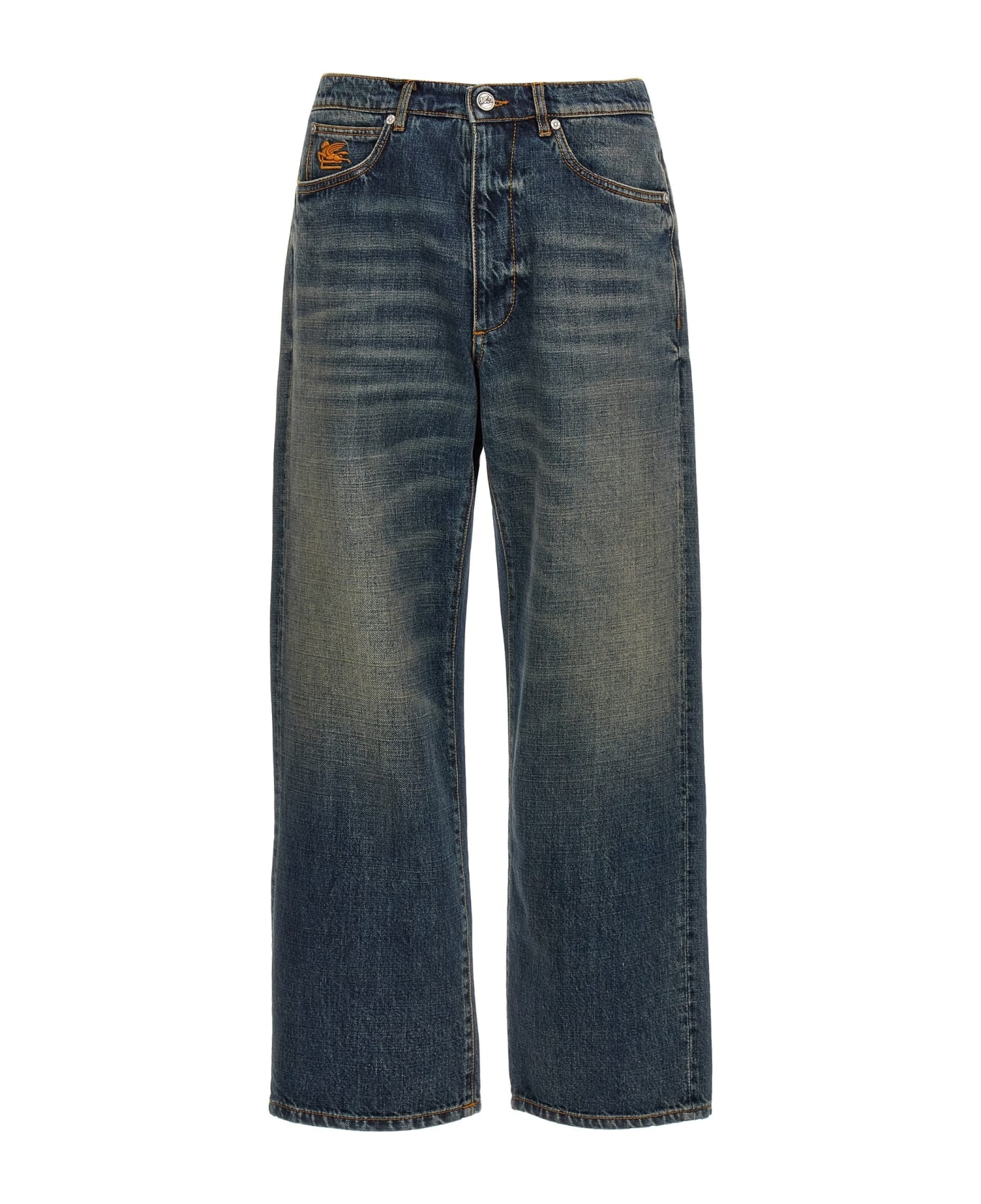 'pegaso' Embroidery Jeans - 1