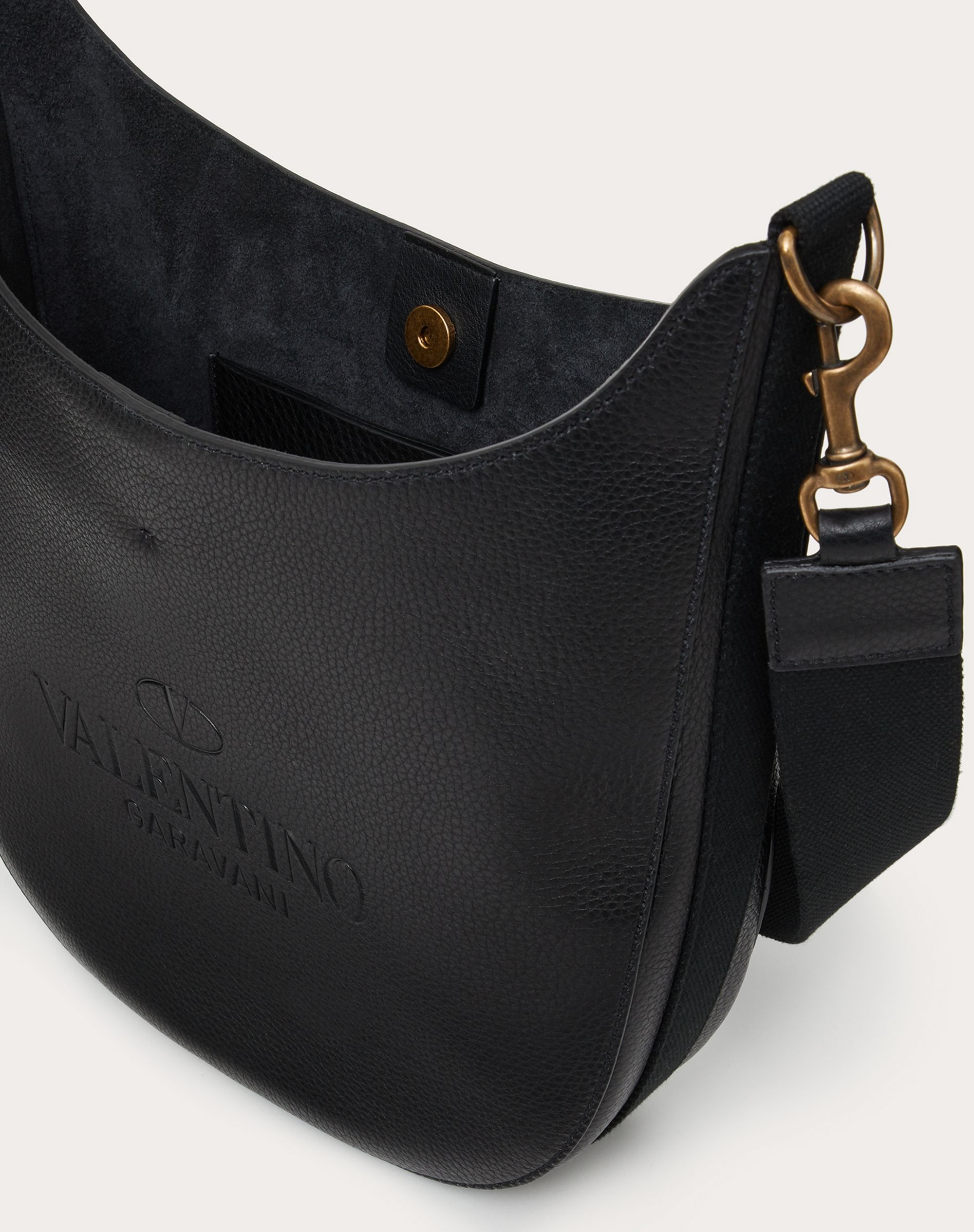 VALENTINO GARAVANI IDENTITY Leather Hobo Bag - 4