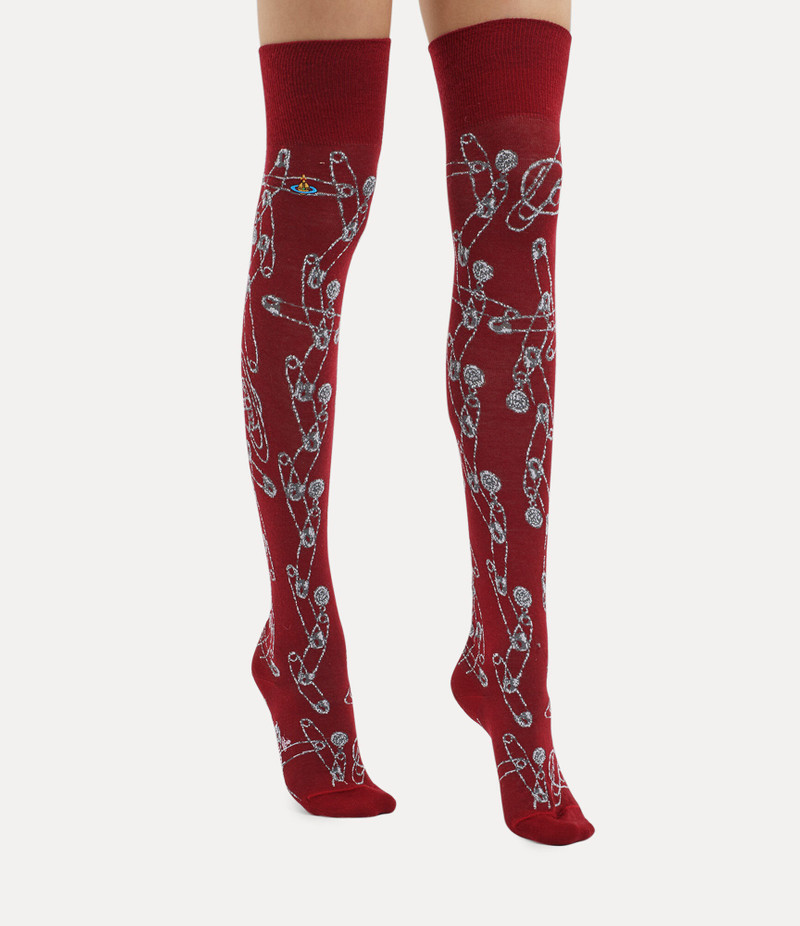 SAFETY PIN OVER THE KNEE SOCKS 3