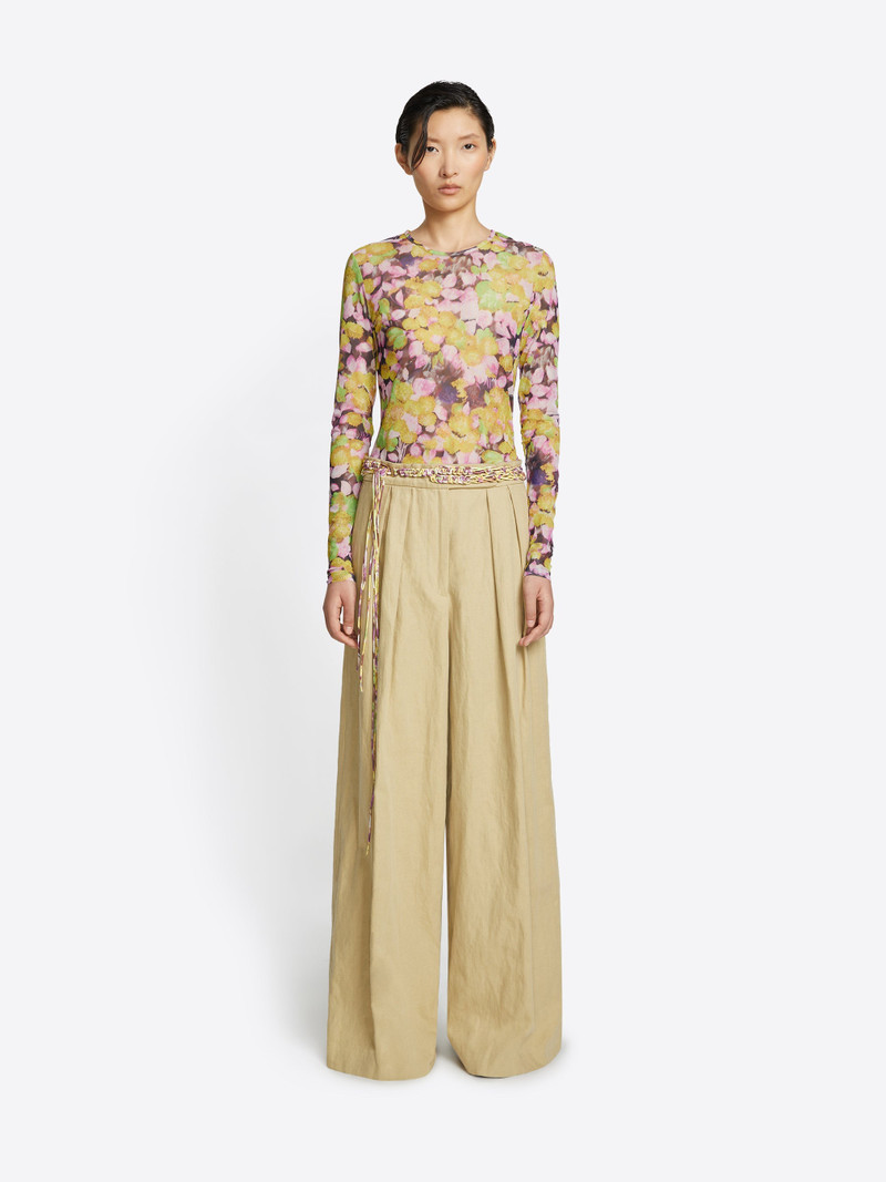 Dries Van Noten PRINTED MESH TOP outlook