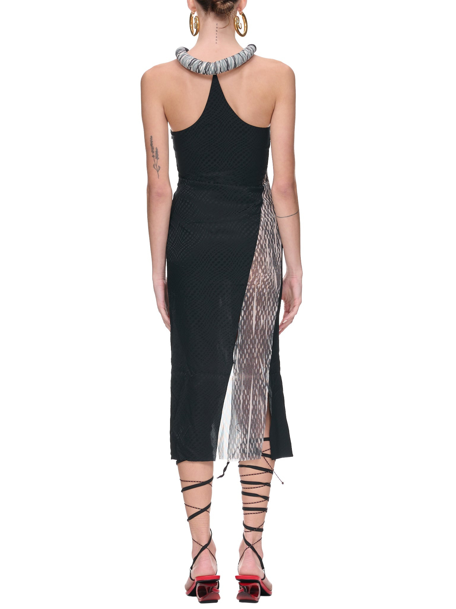 Silk Mesh Dress - 3