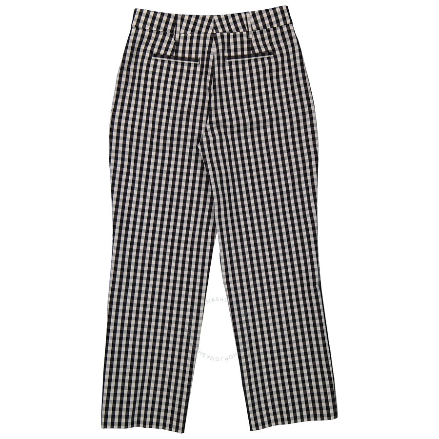 Burberry Ladies Gingham Cropped Trousers - 2