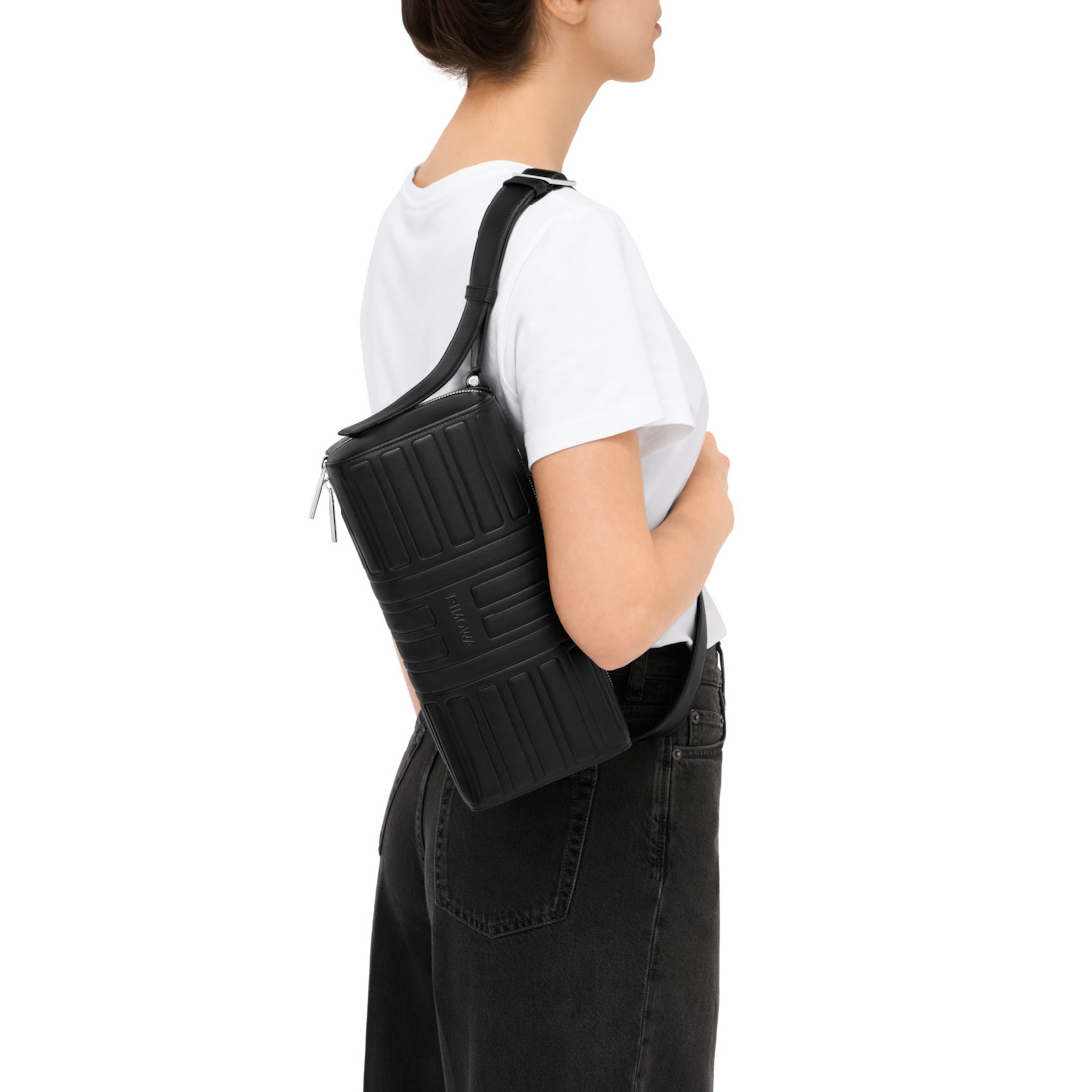 Groove - Leather Cross-Body Bag Large - 7