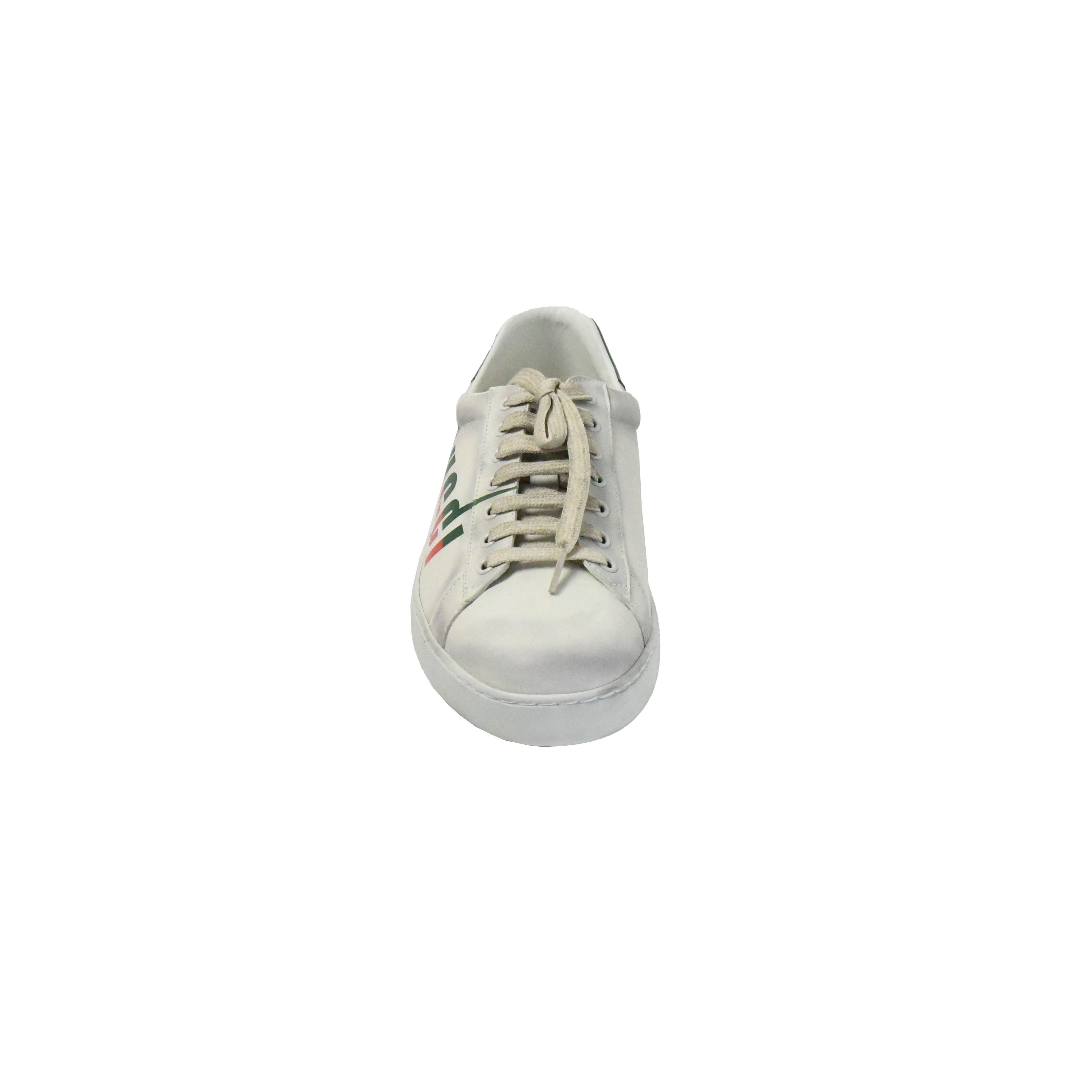 Gucci Ace Logo Sneaker White Red Verde - 4