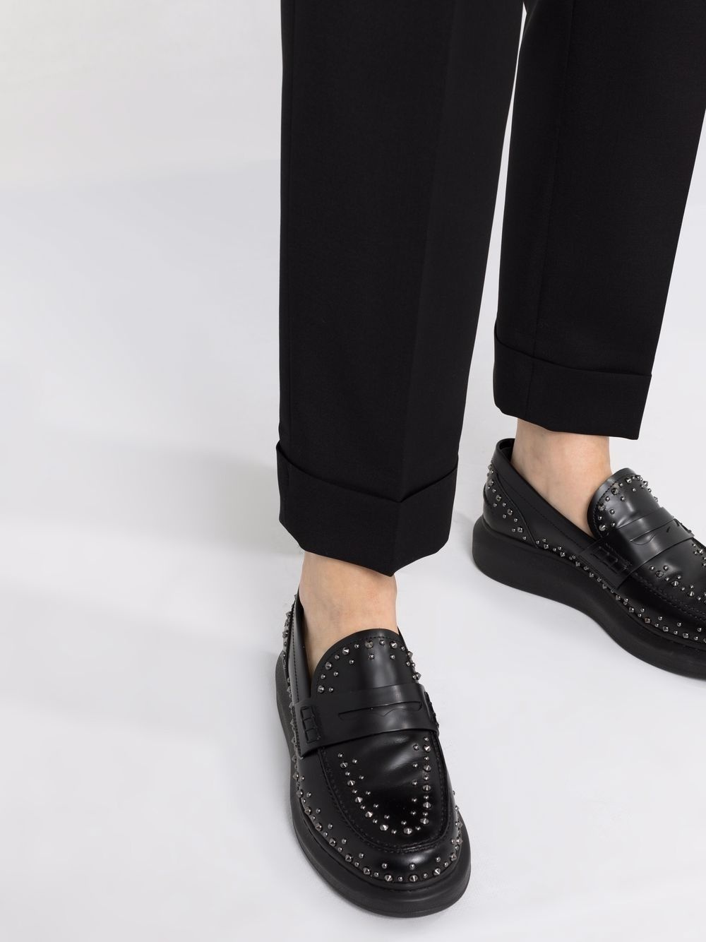 tailored straight-leg trousers - 3
