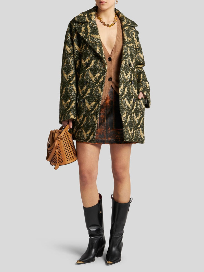 Etro LEATHER MINI SKIRT outlook