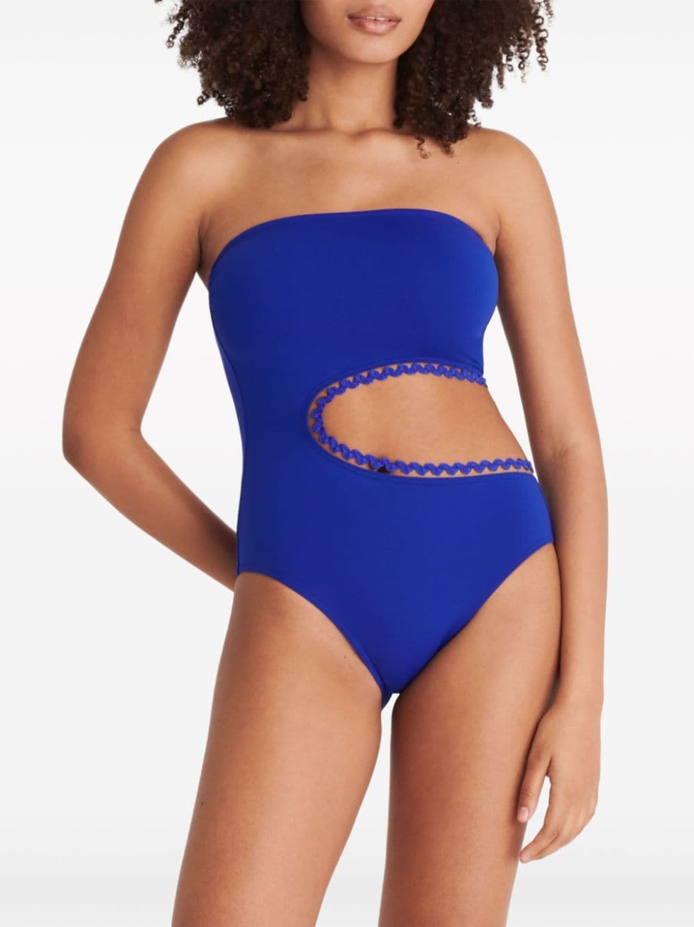 Dancing one-piece bustier swimsuit - 4