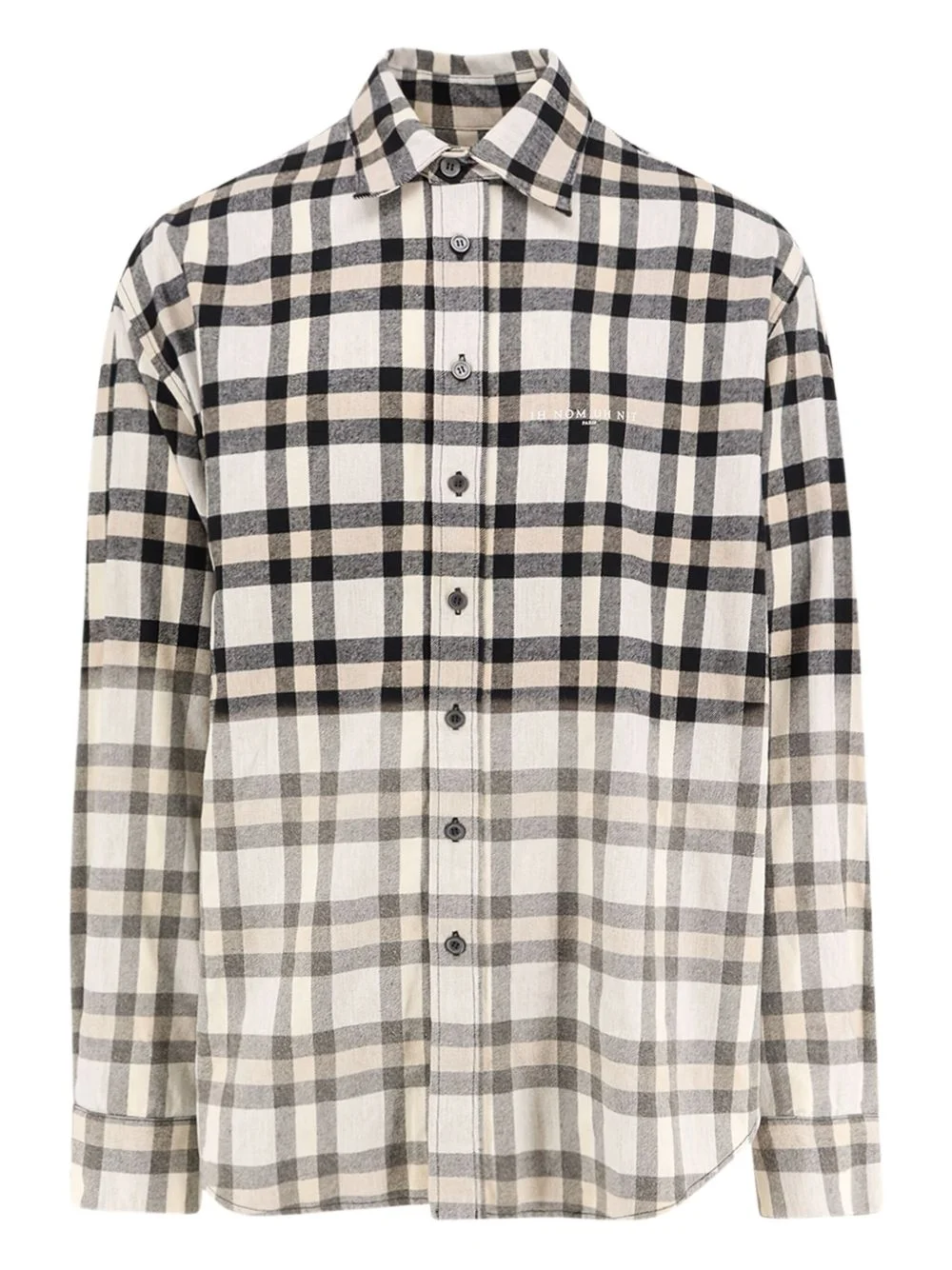 degradé-check shirt - 1