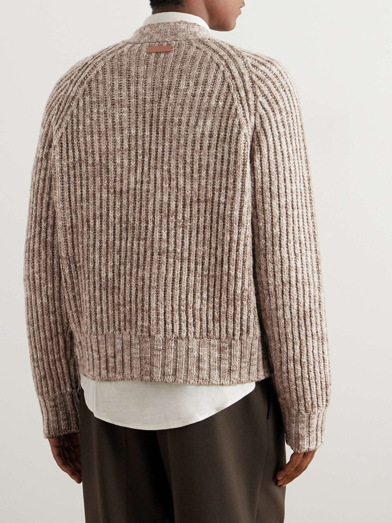 Ribbed Wool Cardigan 5