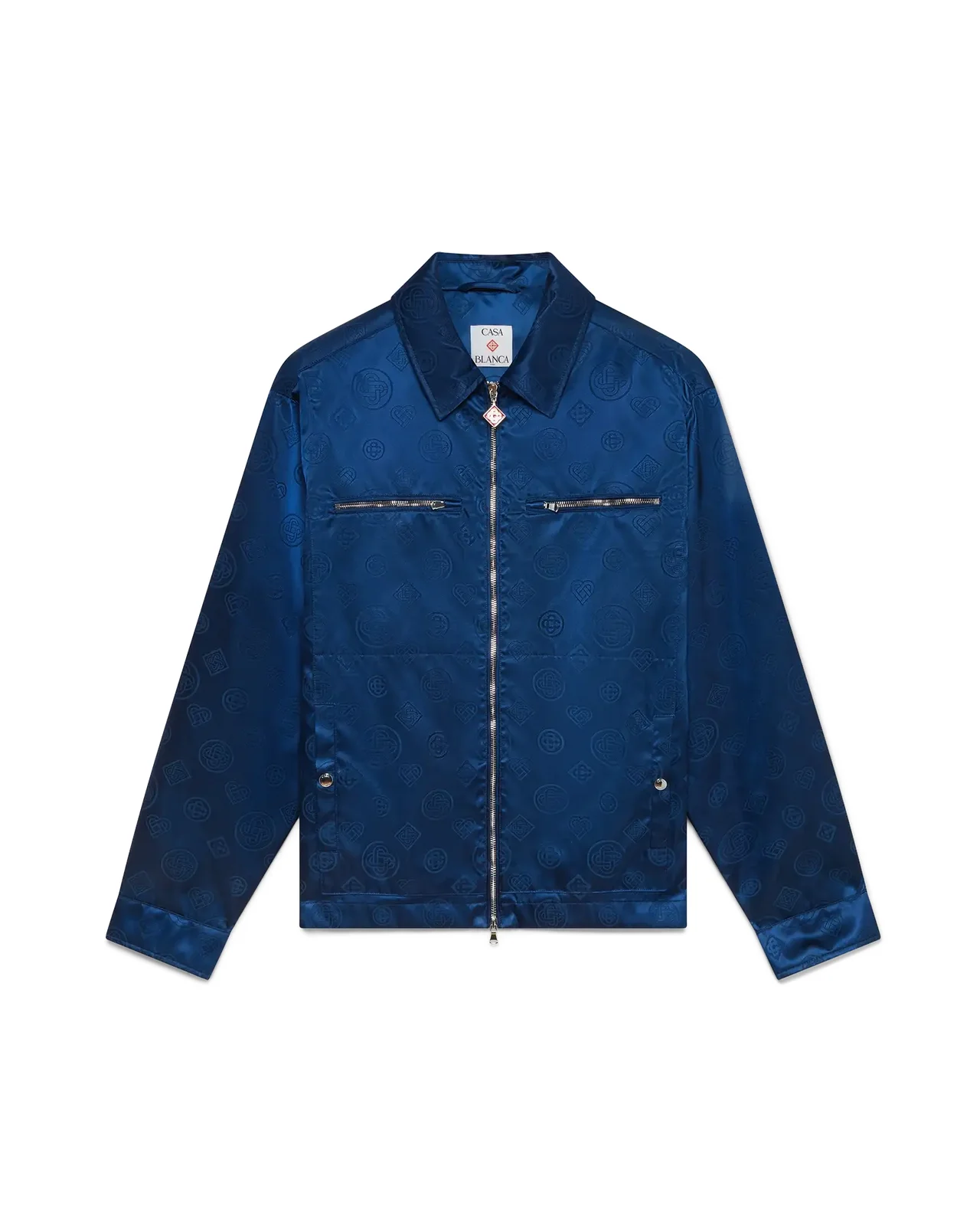 Blue Nylon Shacket - 1