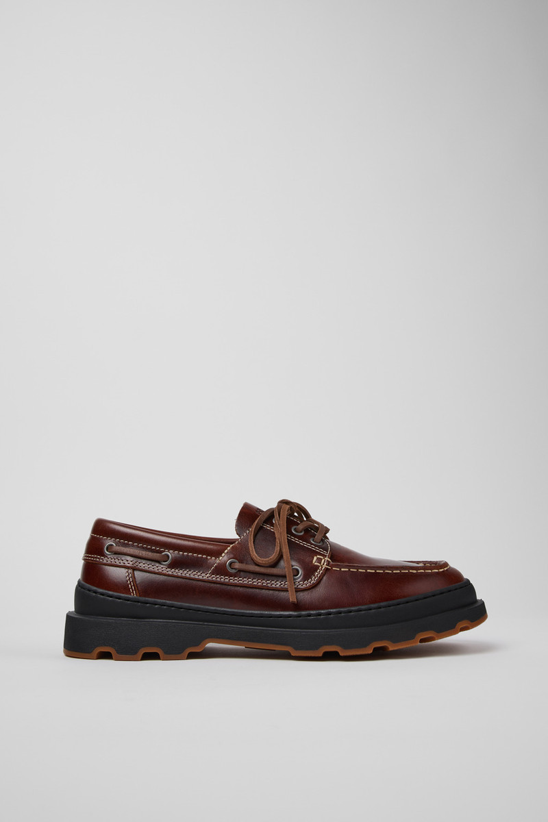 Brown Leather Moccasins for Men. 1