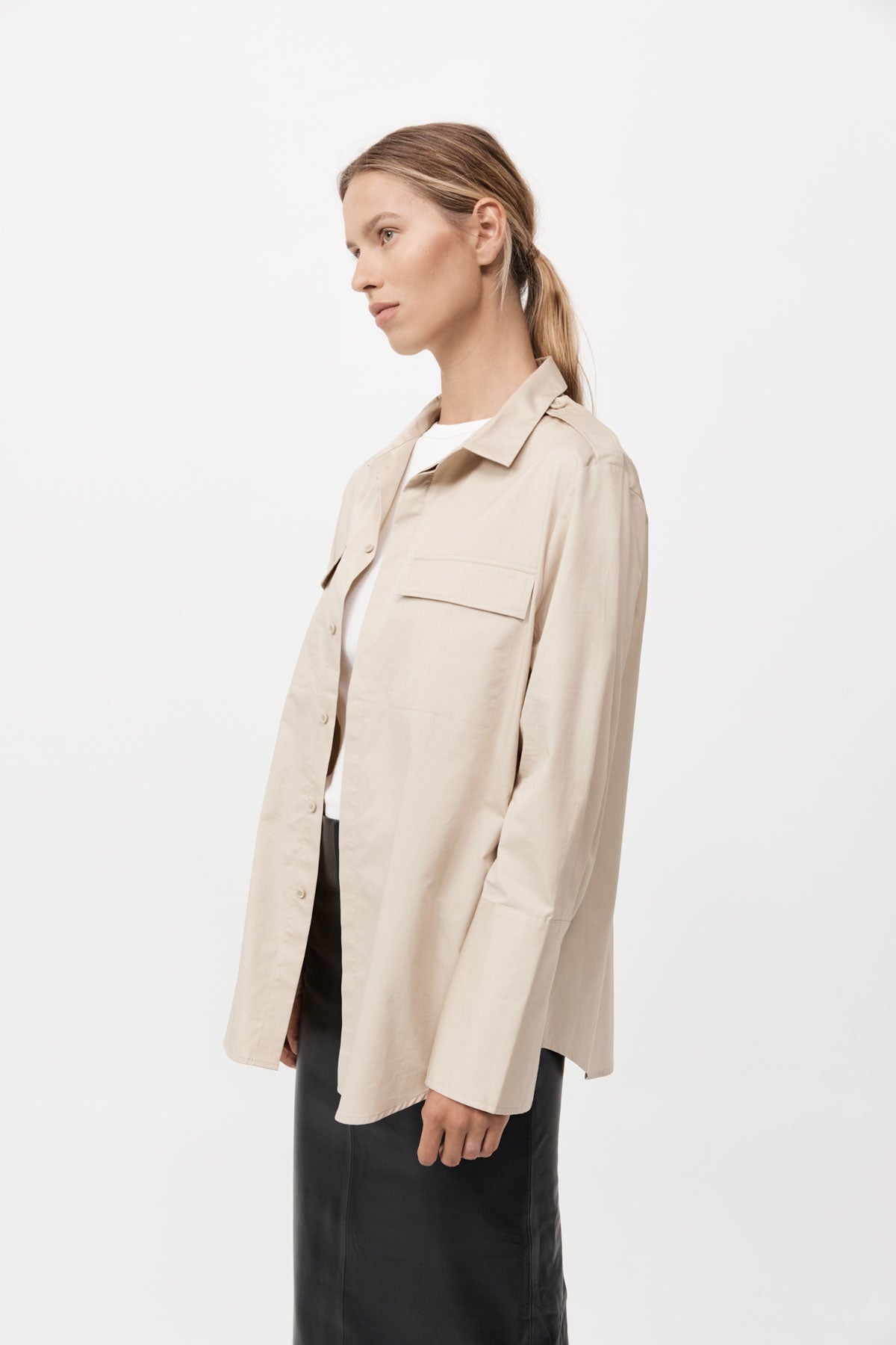 Classic Utility Shirt - Champagne - 5
