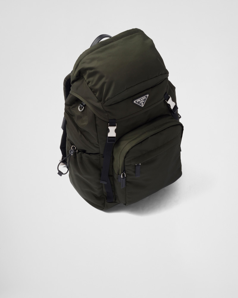 Re-Nylon and Saffiano leather backpack 3