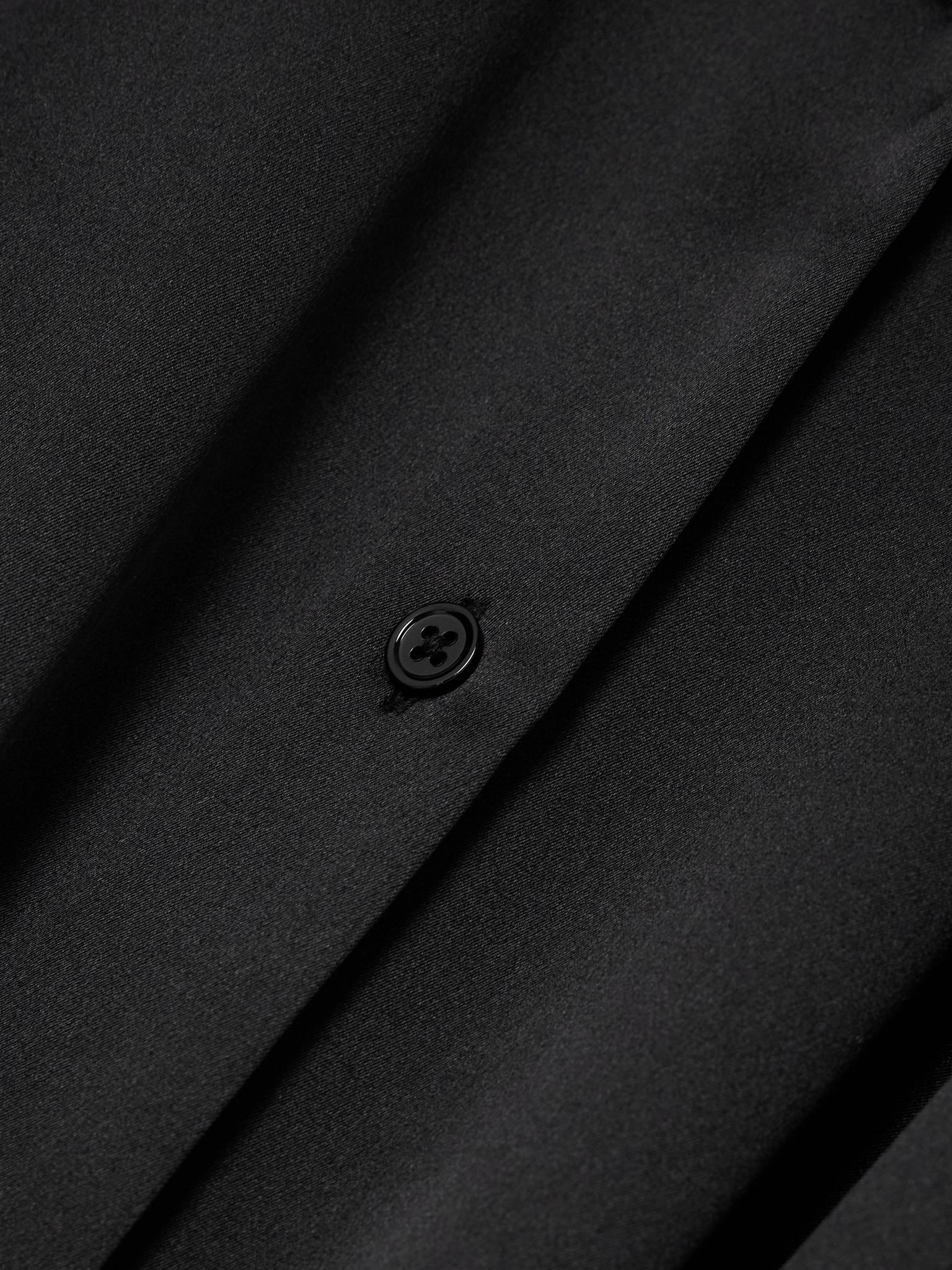 Silk-satin shirt Black - 5