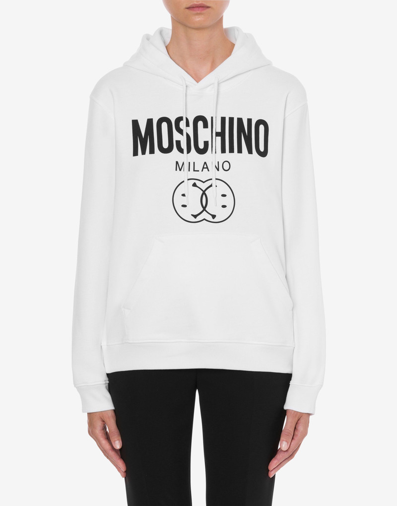 Moschino DOUBLE SMILEY® ORGANIC COTTON SWEATSHIRT outlook