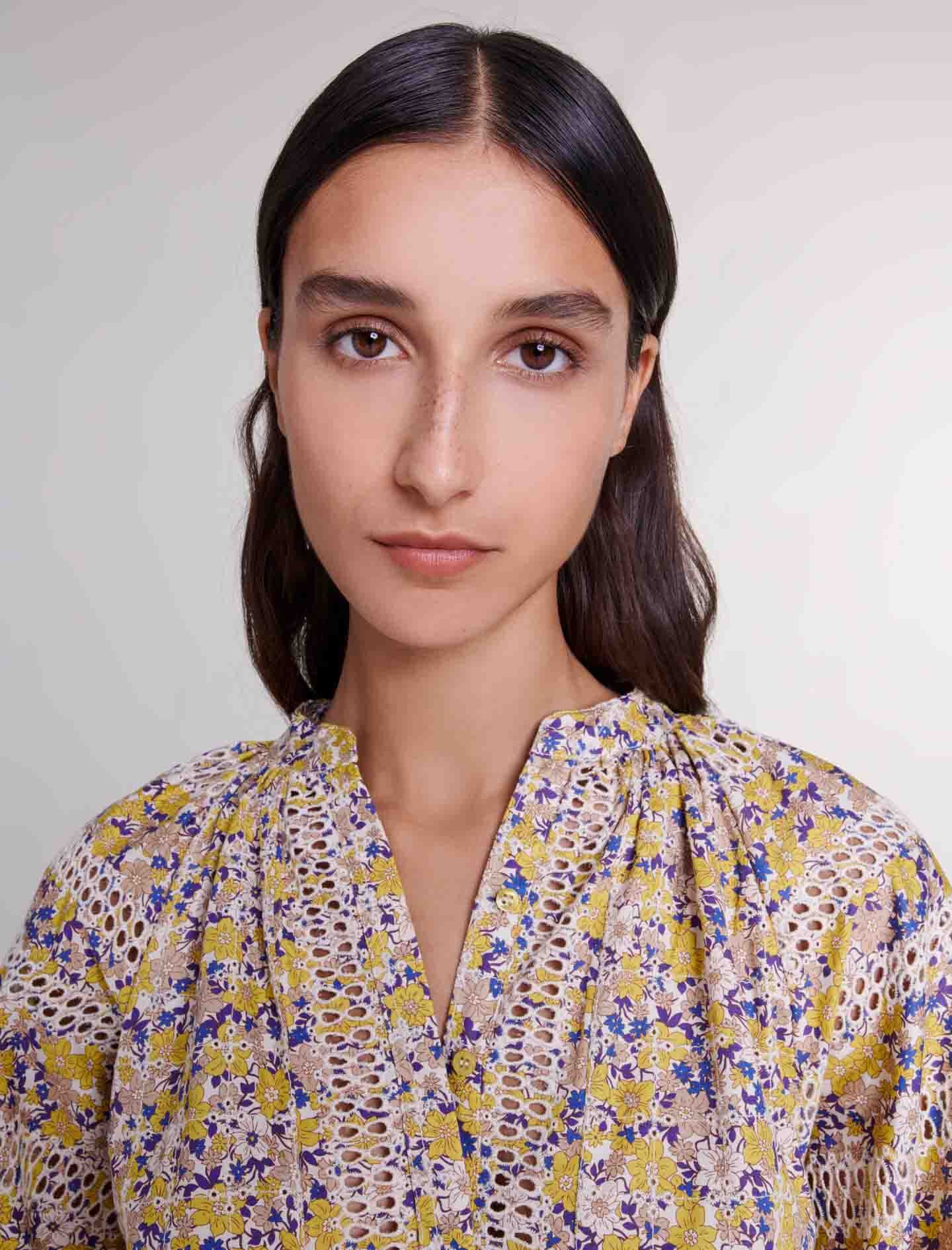 Patterned embroidered blouse - 6