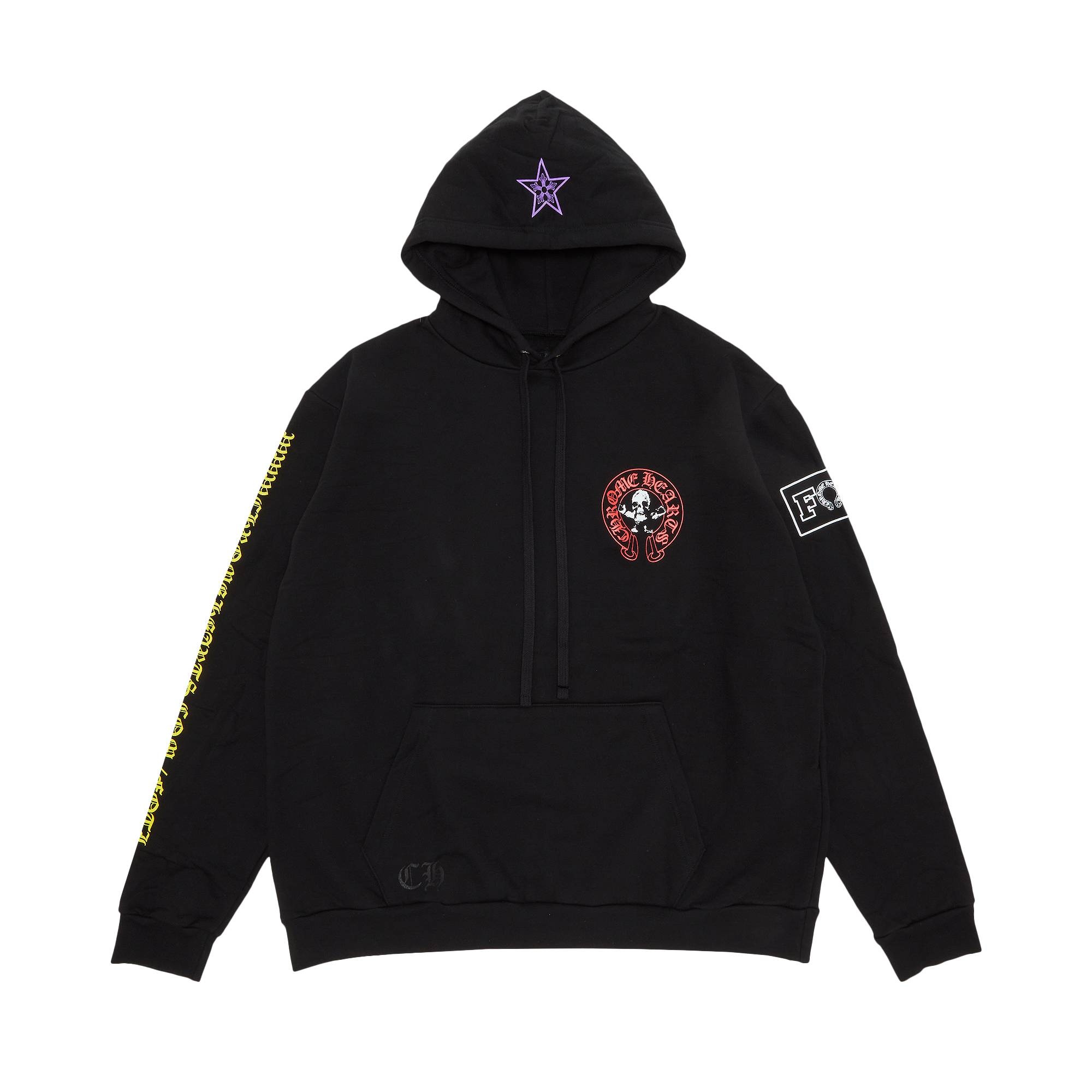 パーカー・フーディ Chrome Hearts Vertical Logo FU Hoodie Black Brown Chrome Hearts Vertical Logo FU Hood Hoodie Black/Brown Men's