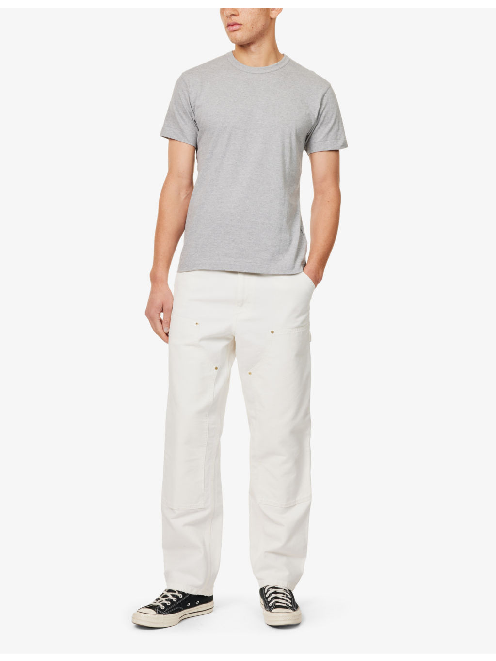 Brand-patch crew-neck regular-fit cotton-jersey T-shirt - 2