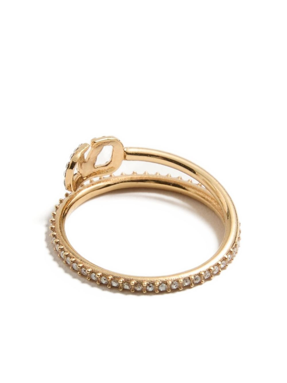VLogo Signature crystal ring - 3