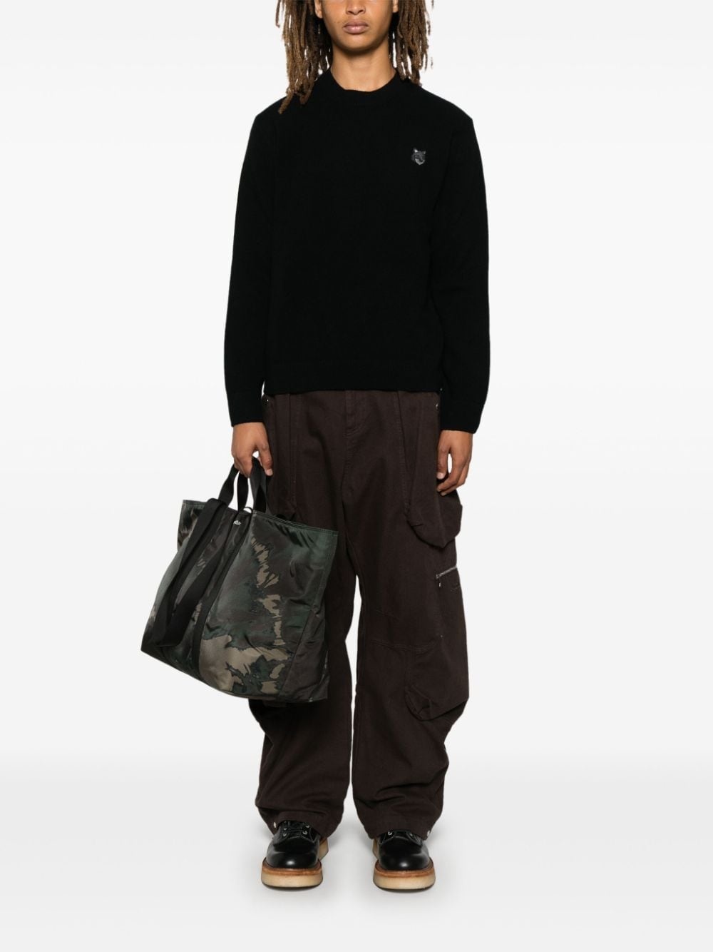 fox-motif sweater - 2