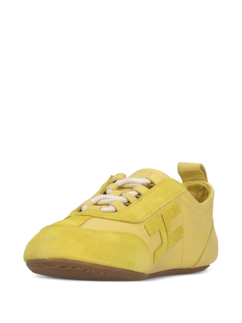 logo-patch panelled sneakers 5
