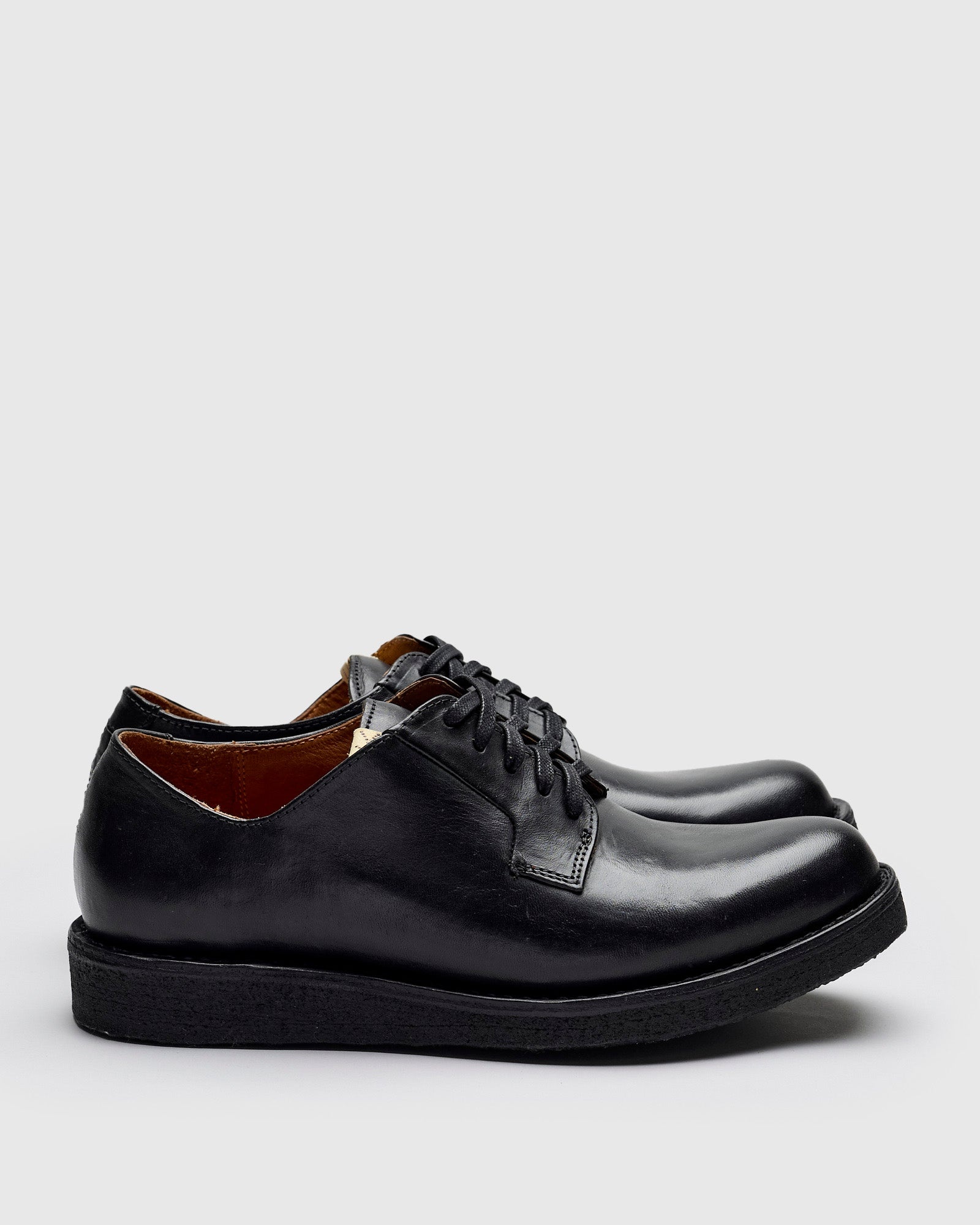 G.P.O-Folk Derby in Black Horsehide - 3