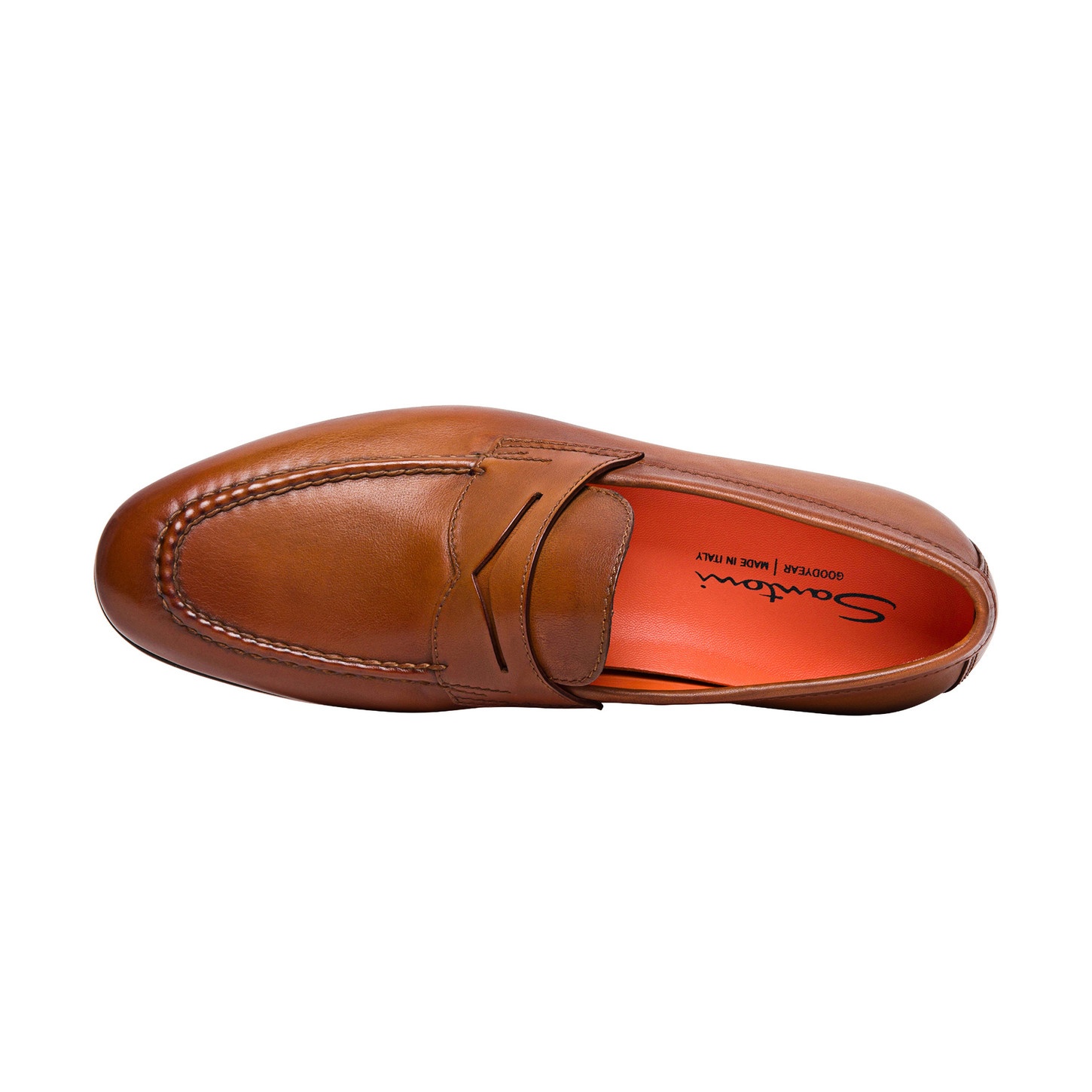 Men’s brown leather penny loafer - 4