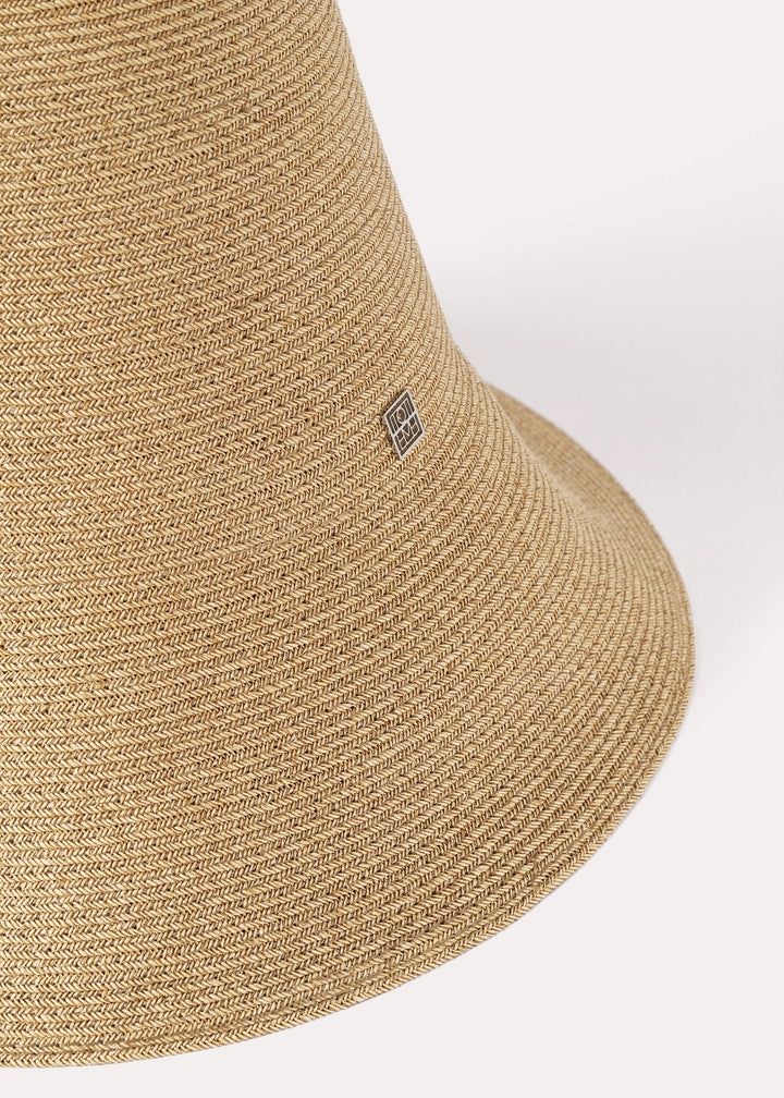 Woven paper straw hat crème - 6
