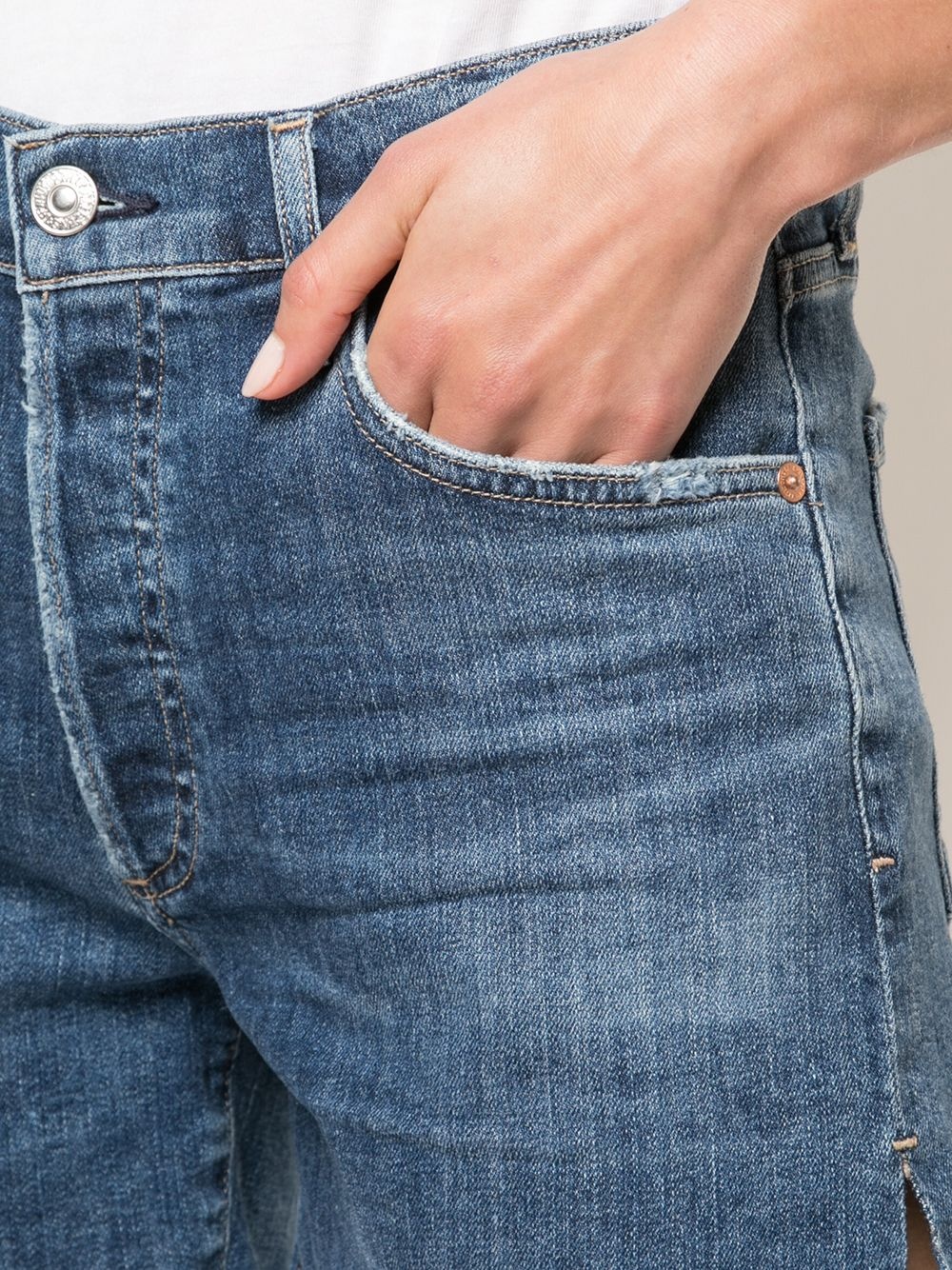 Marlow distressed denim shorts - 5