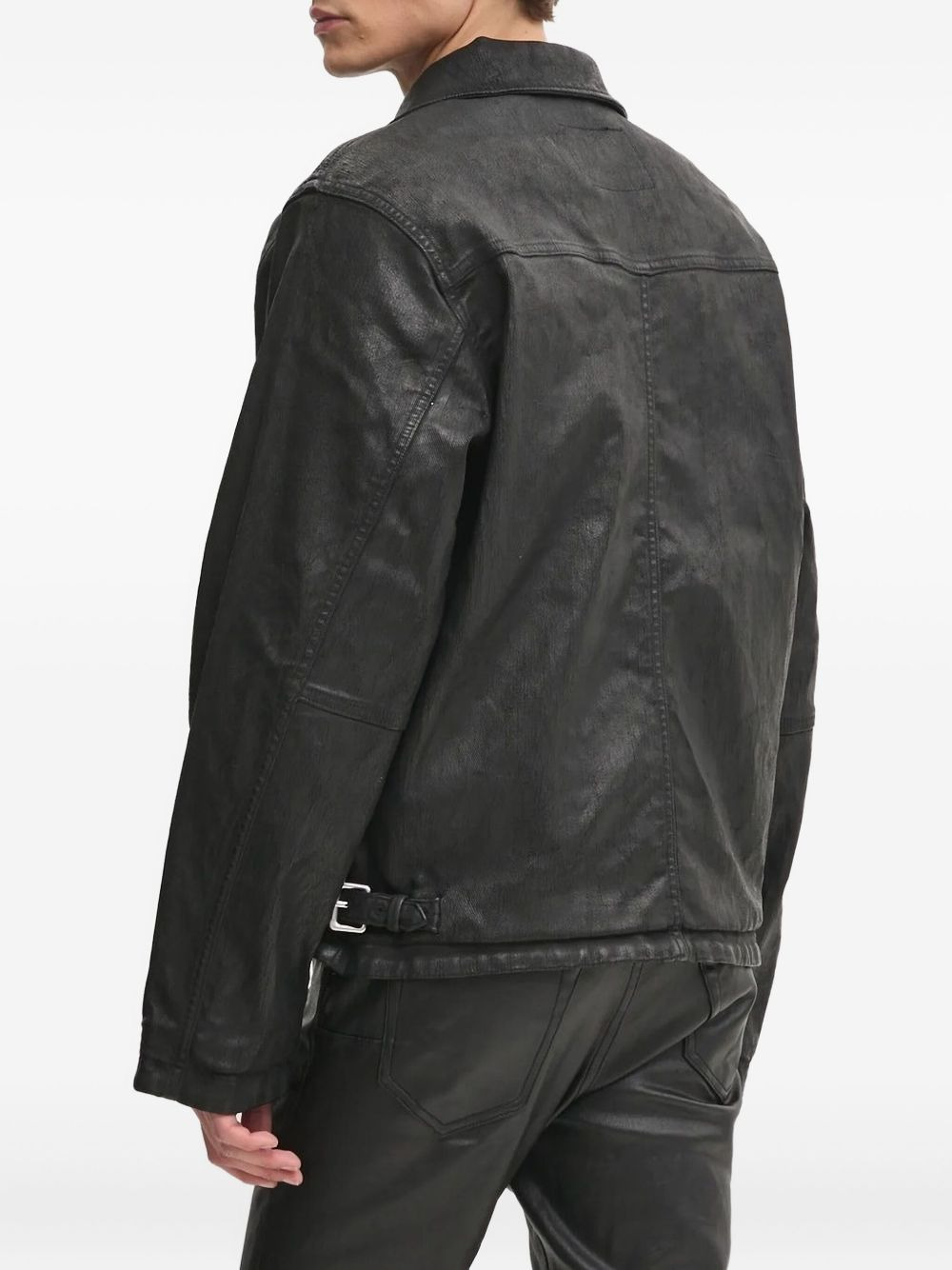 zip-fastening panelled jacket - 2