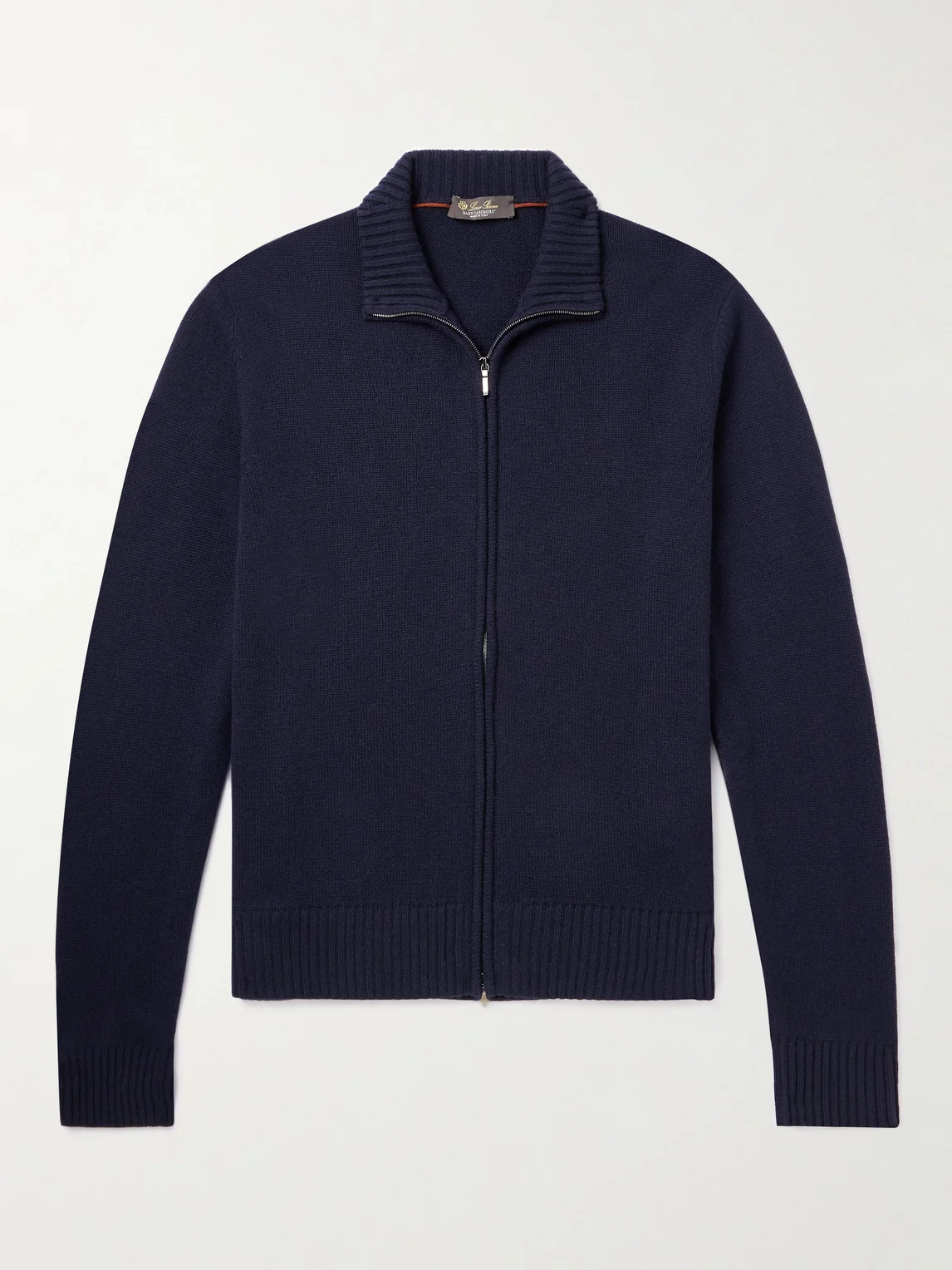 Cashmere Zip-Up Sweater - 1