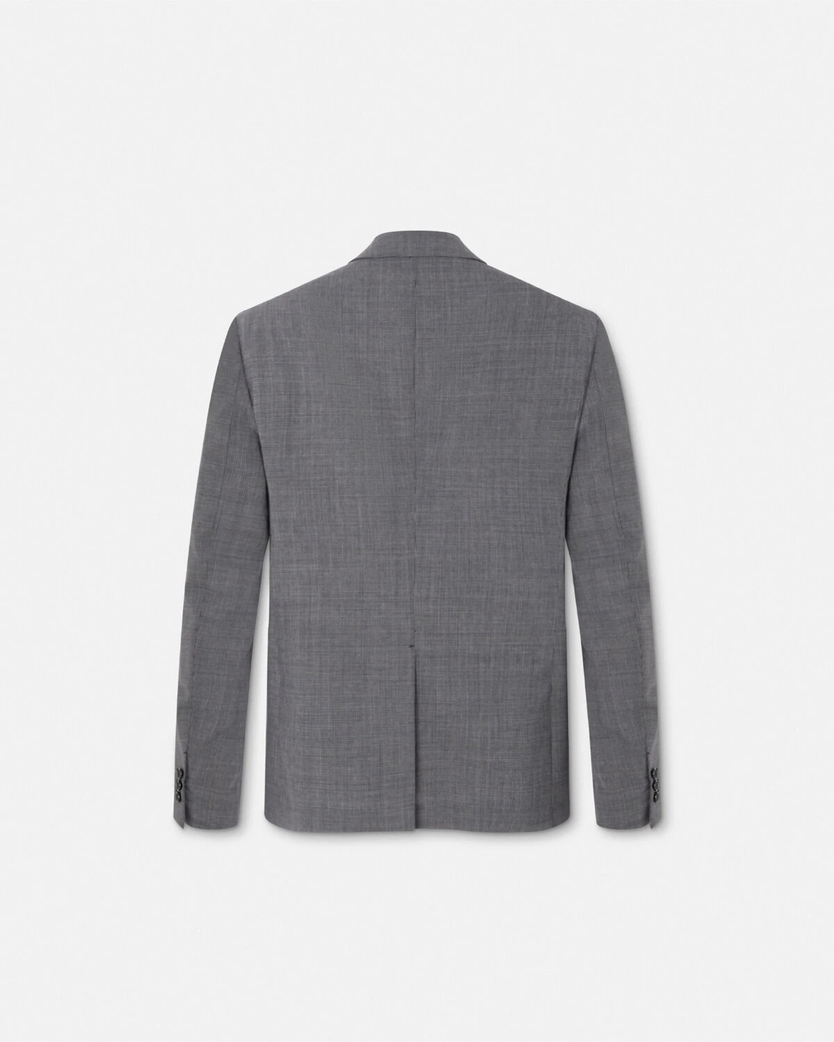 Houndstooth Wool Single-Breasted Blazer - 3