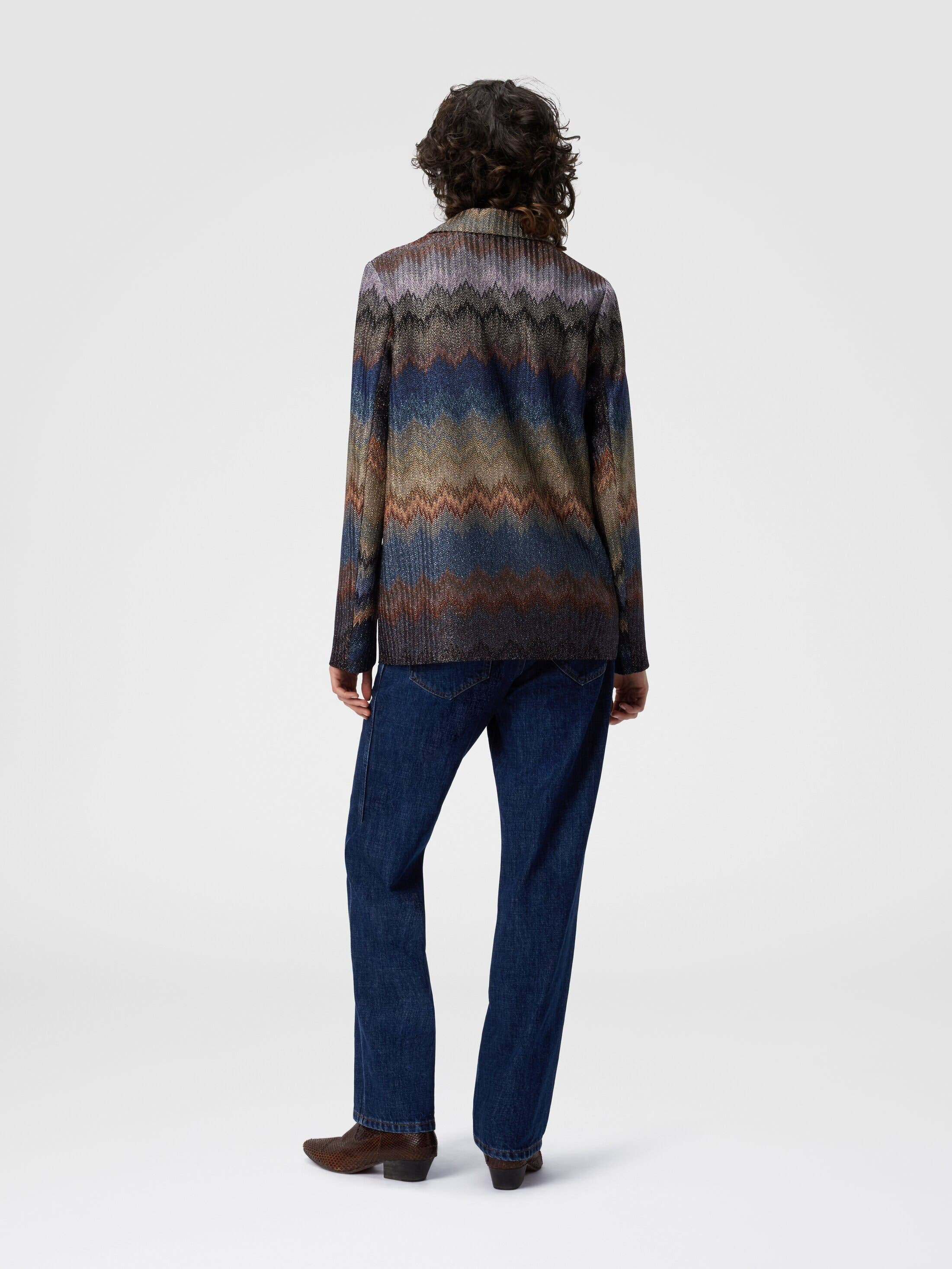 Missoni Single-breasted Blazer With Snake Pattern And Lamé Threads in Blue at Nordstrom - 3