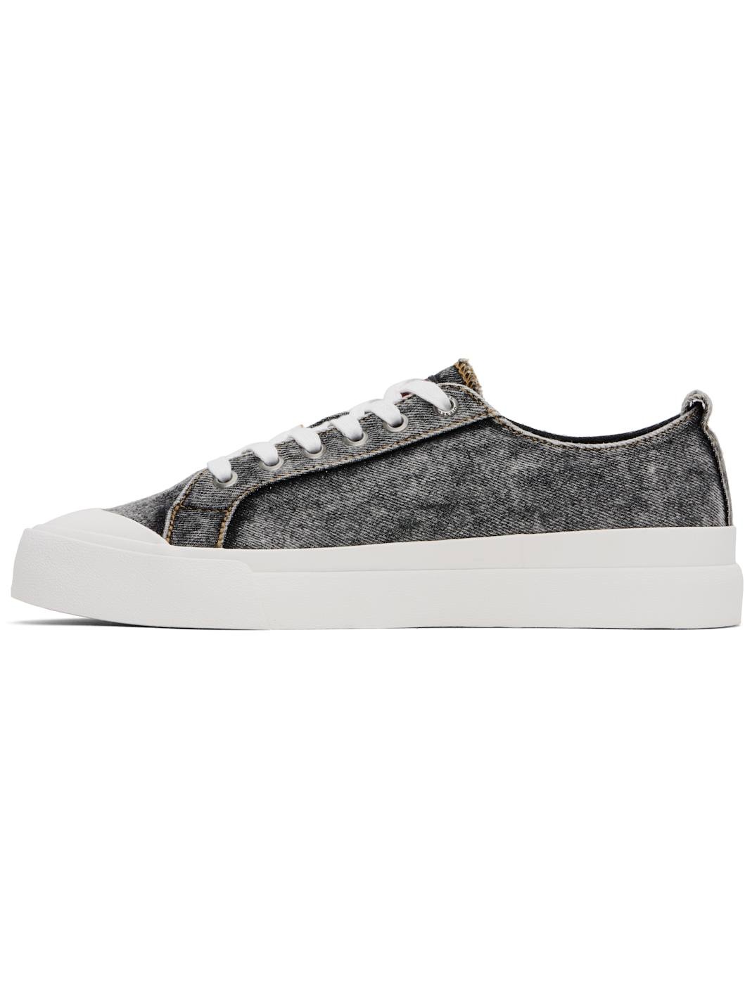 Gray & White S-Athos Nmd Low Sneakers - 3